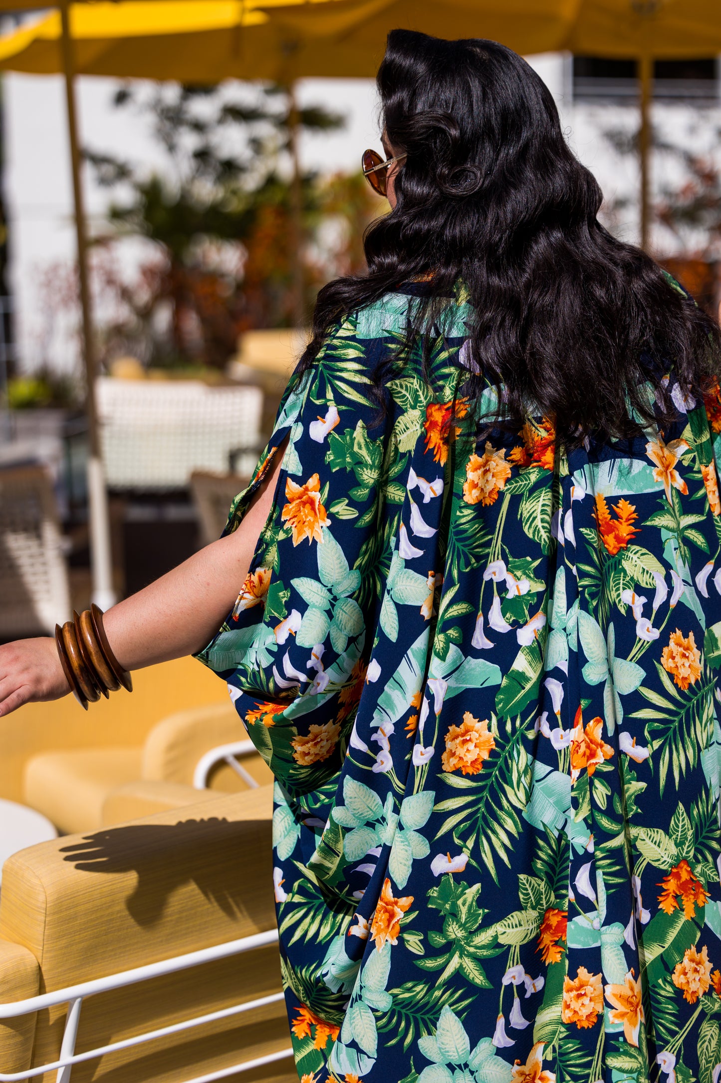 Midnight Jungle Caftan Kaftan Dress