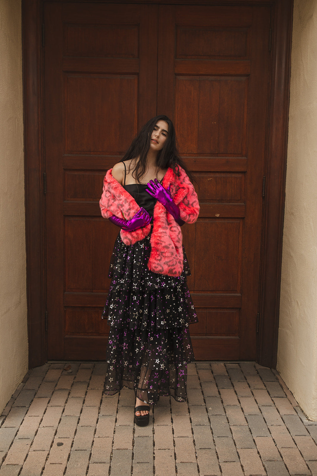 Neo Pantera Faux Fur Shawl