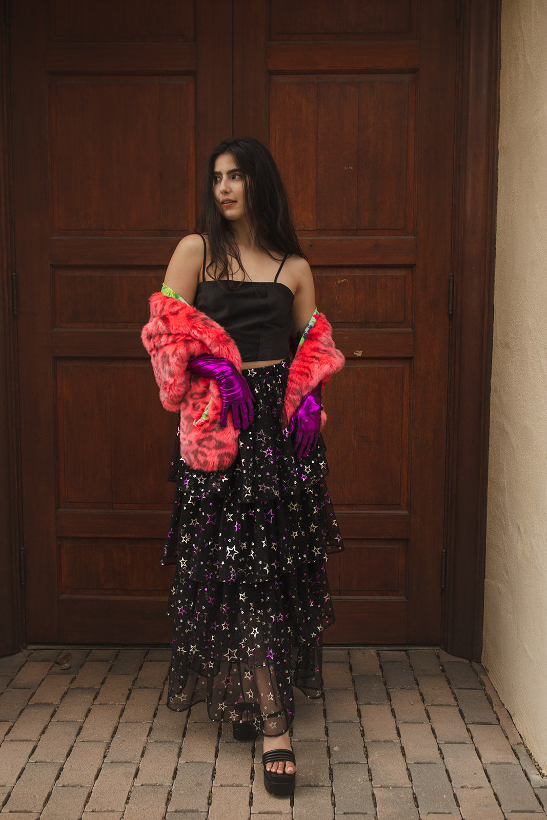 Neo Pantera Faux Fur Shawl