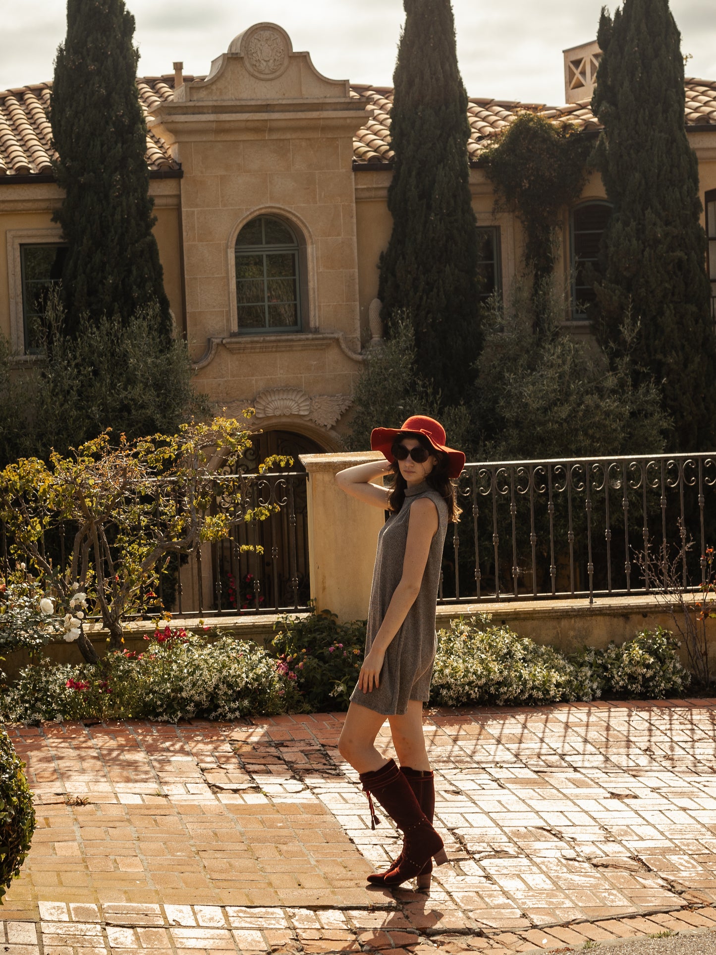 Oatmeal Mockneck Tank Mini Dress