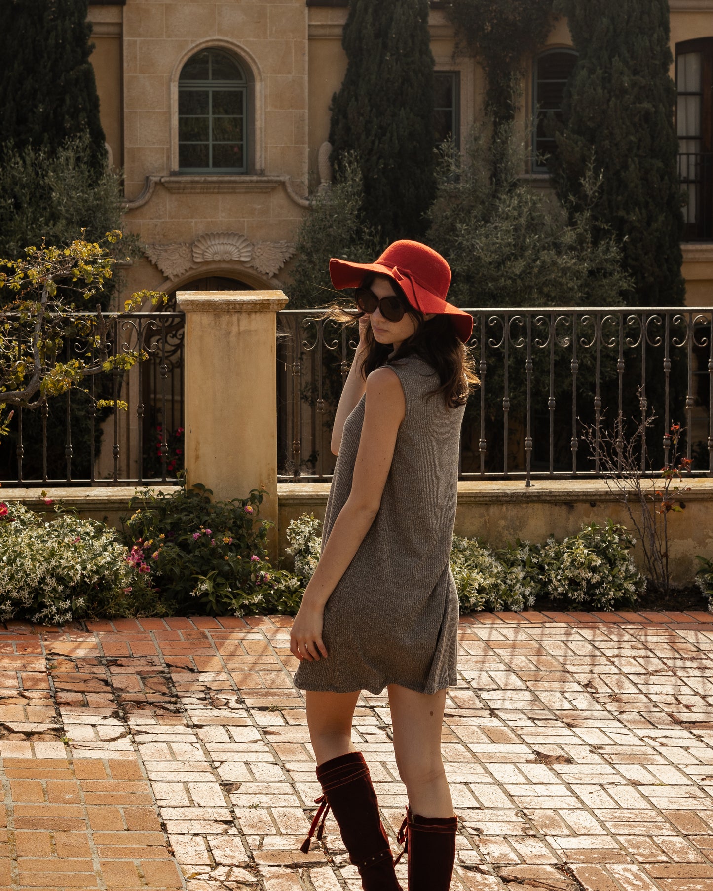 Oatmeal Mockneck Tank Mini Dress