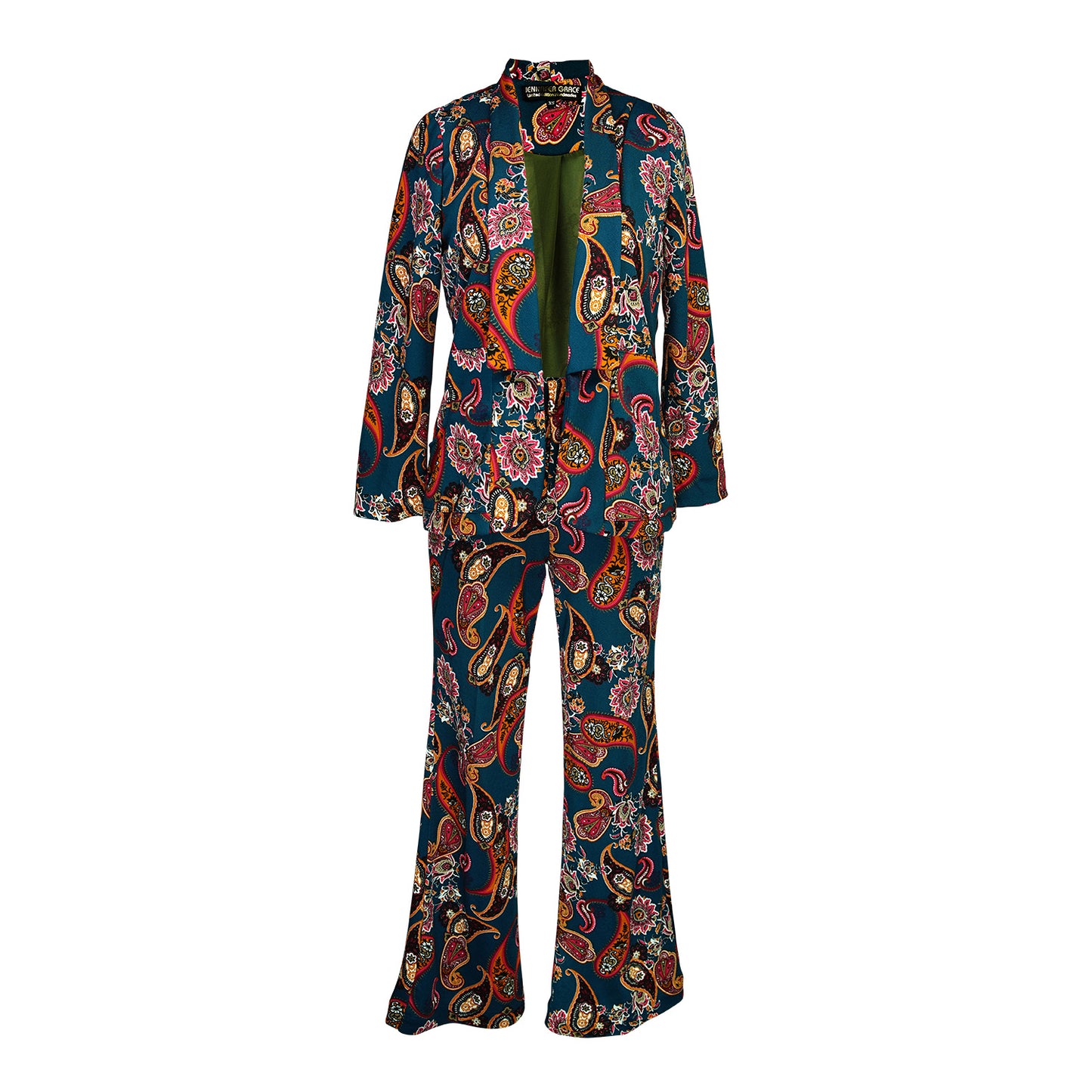 Pepper Paisley Suiting Trouser
