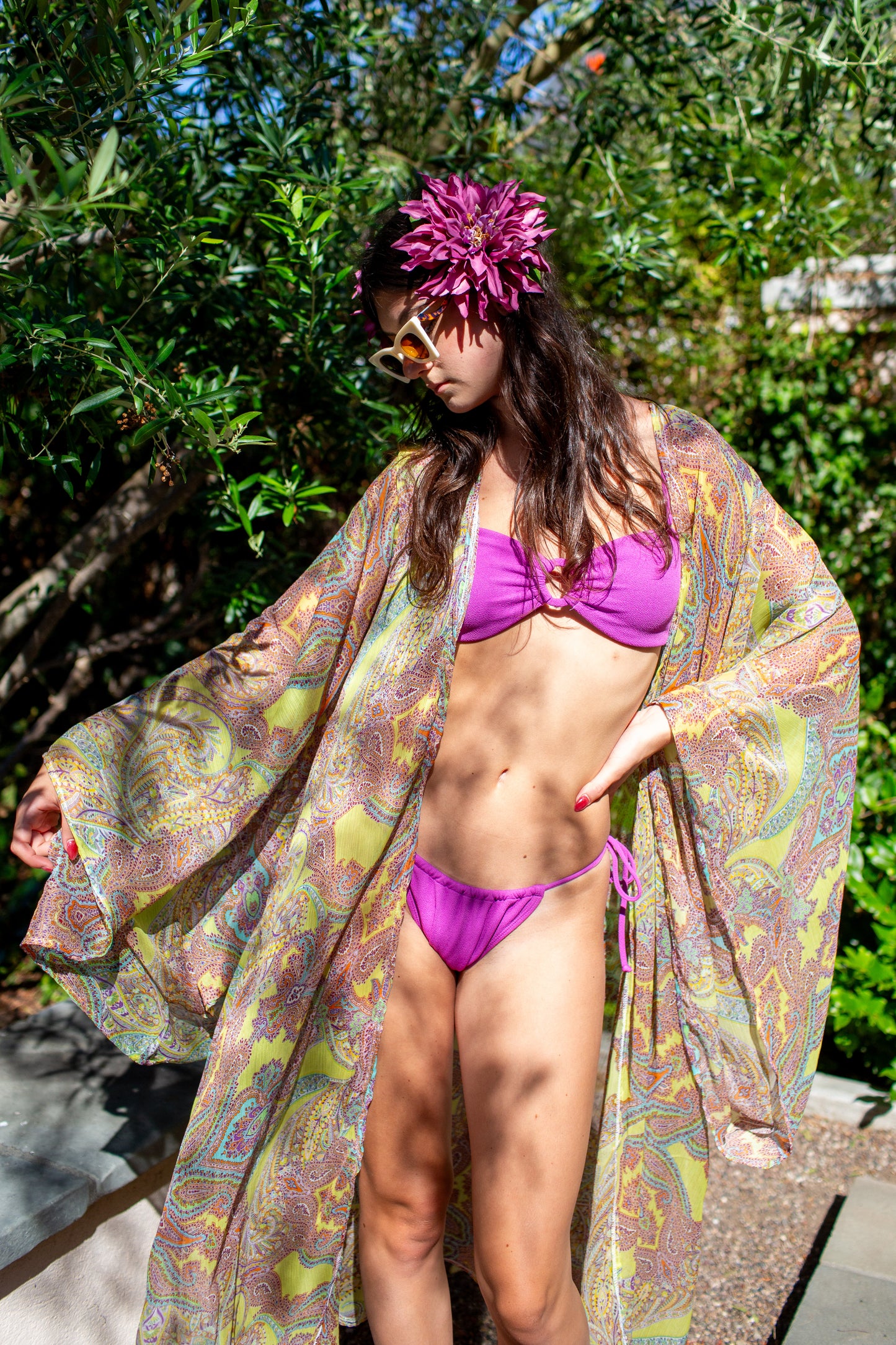 Peridot Paisley Kimono