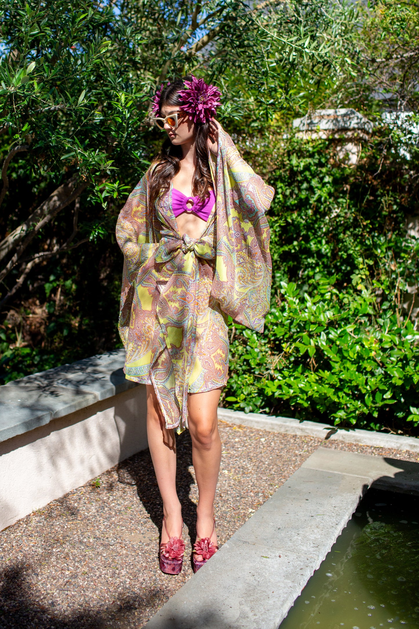 Peridot Paisley Kimono