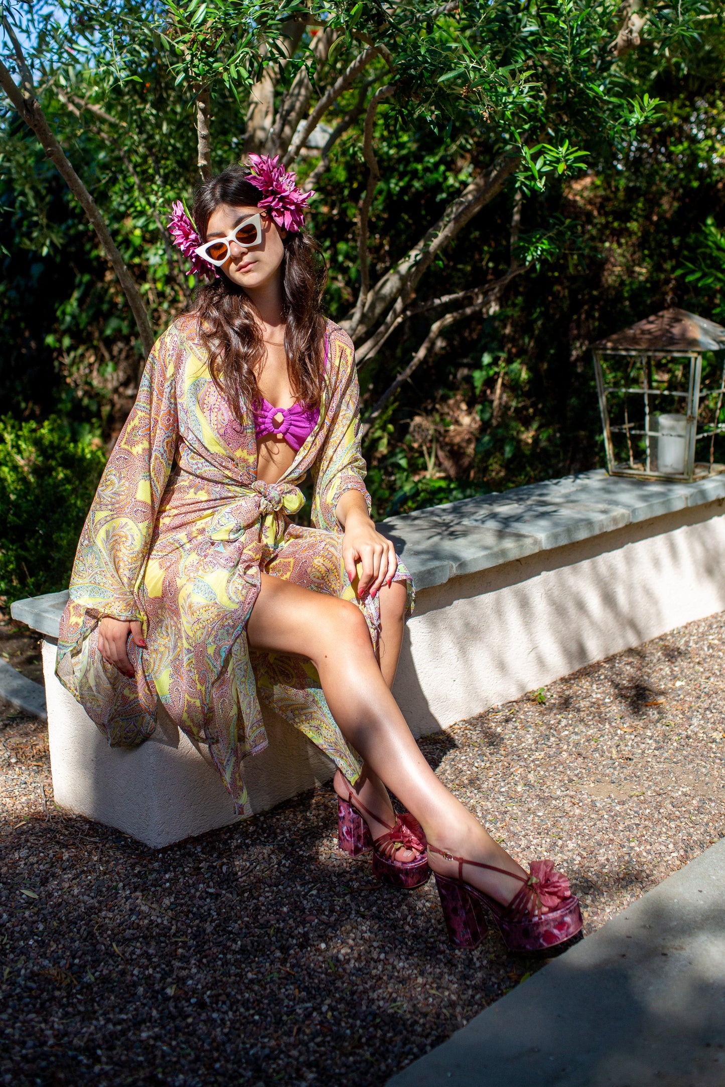 Peridot Paisley Kimono