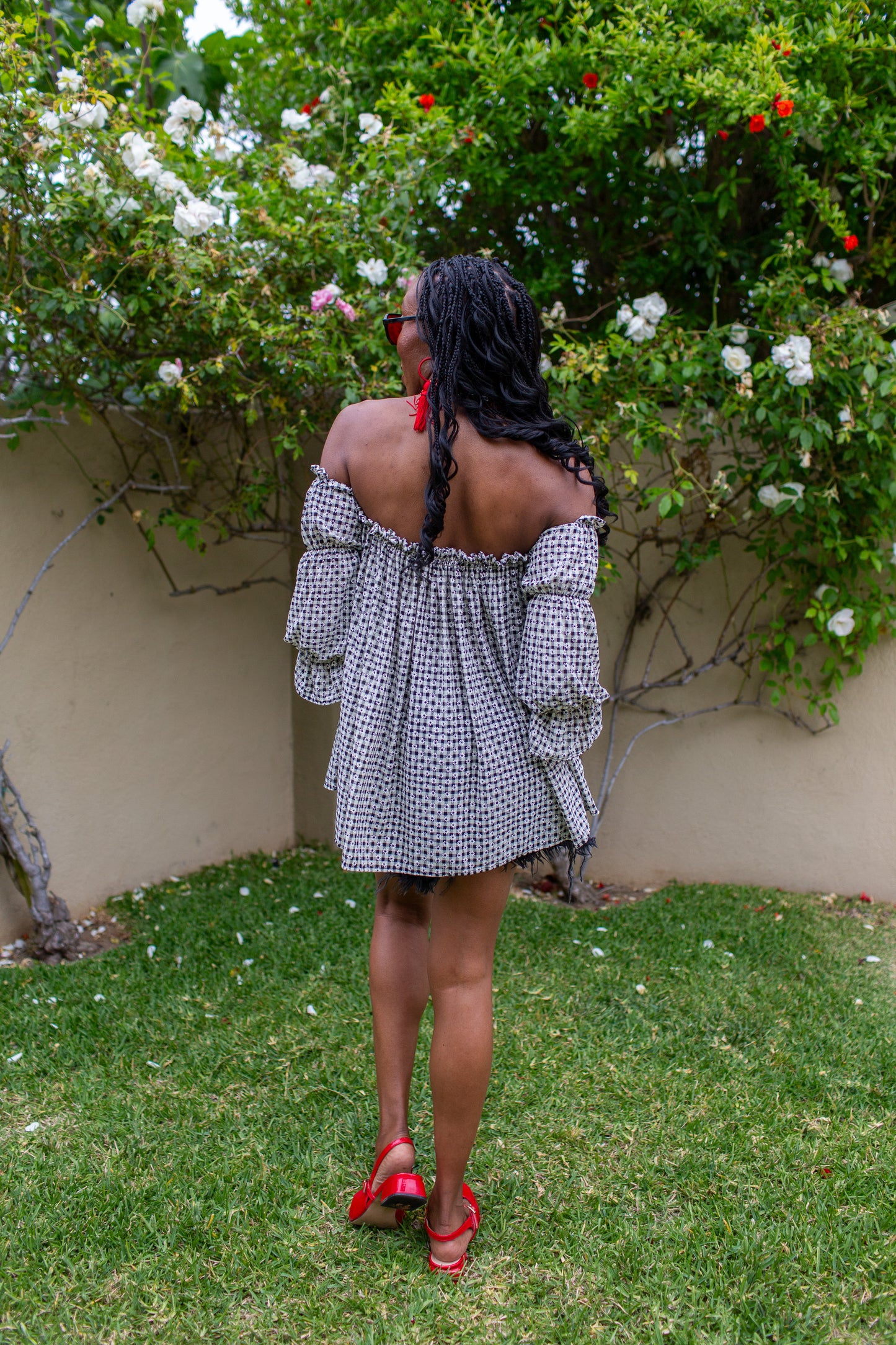 Raquel Off the Shoulder Top in Daisy Days PRE-ORDER