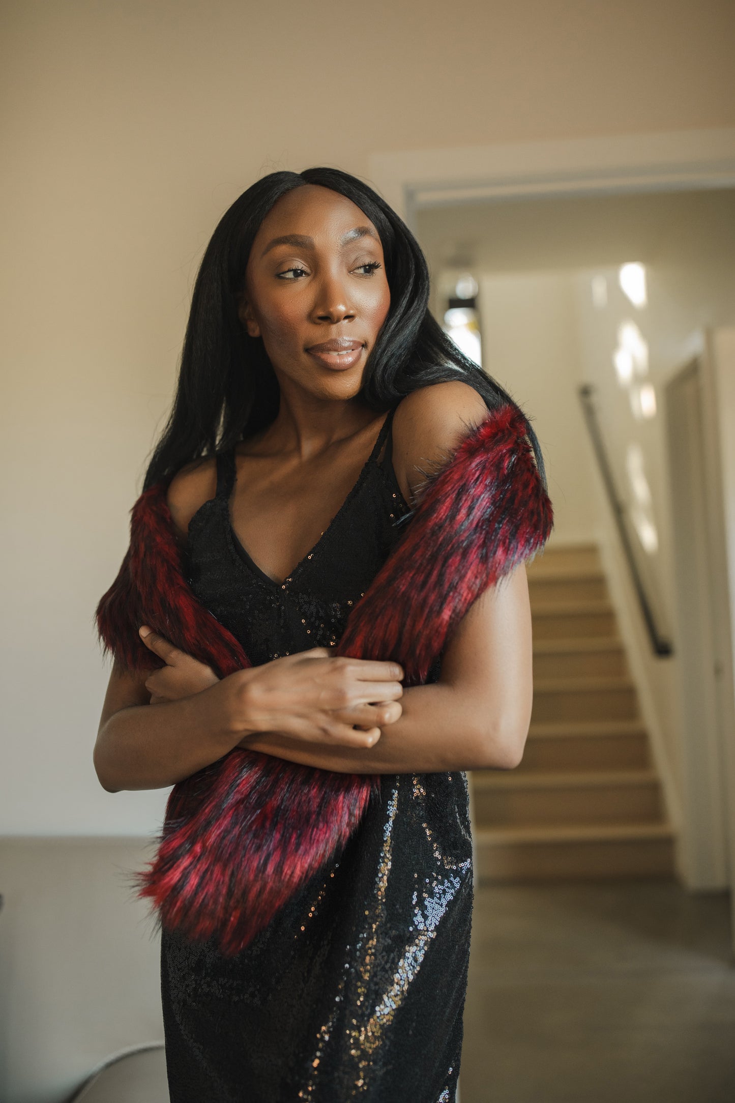 Roja Faux Fur Scarf