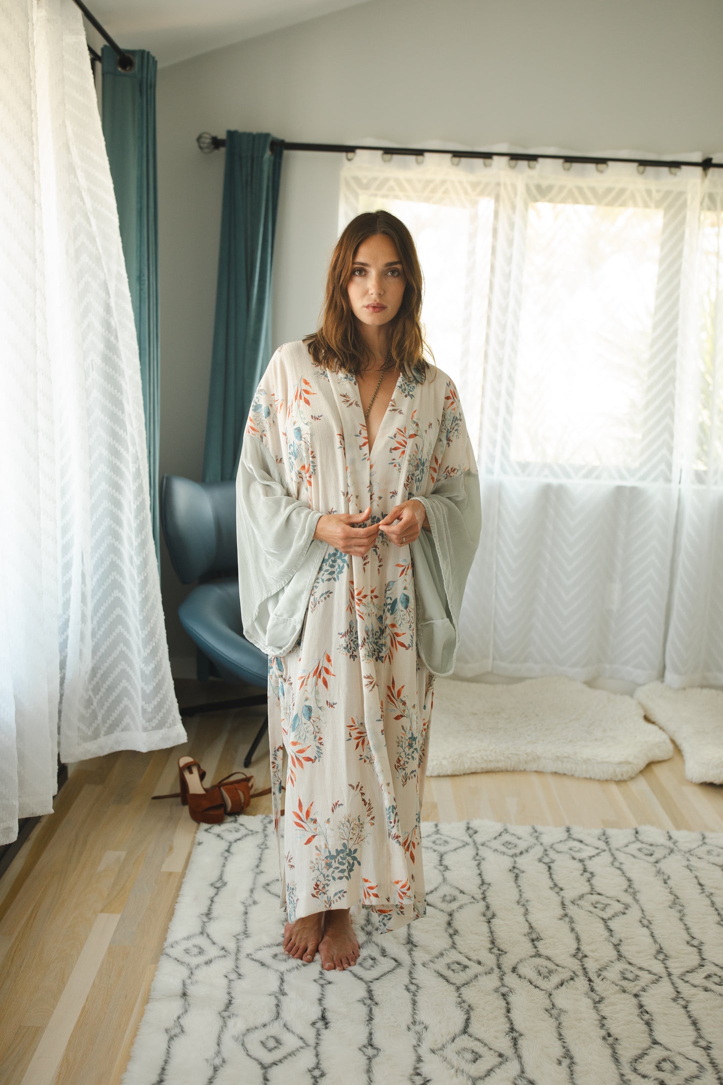 Sage Canary Kimono