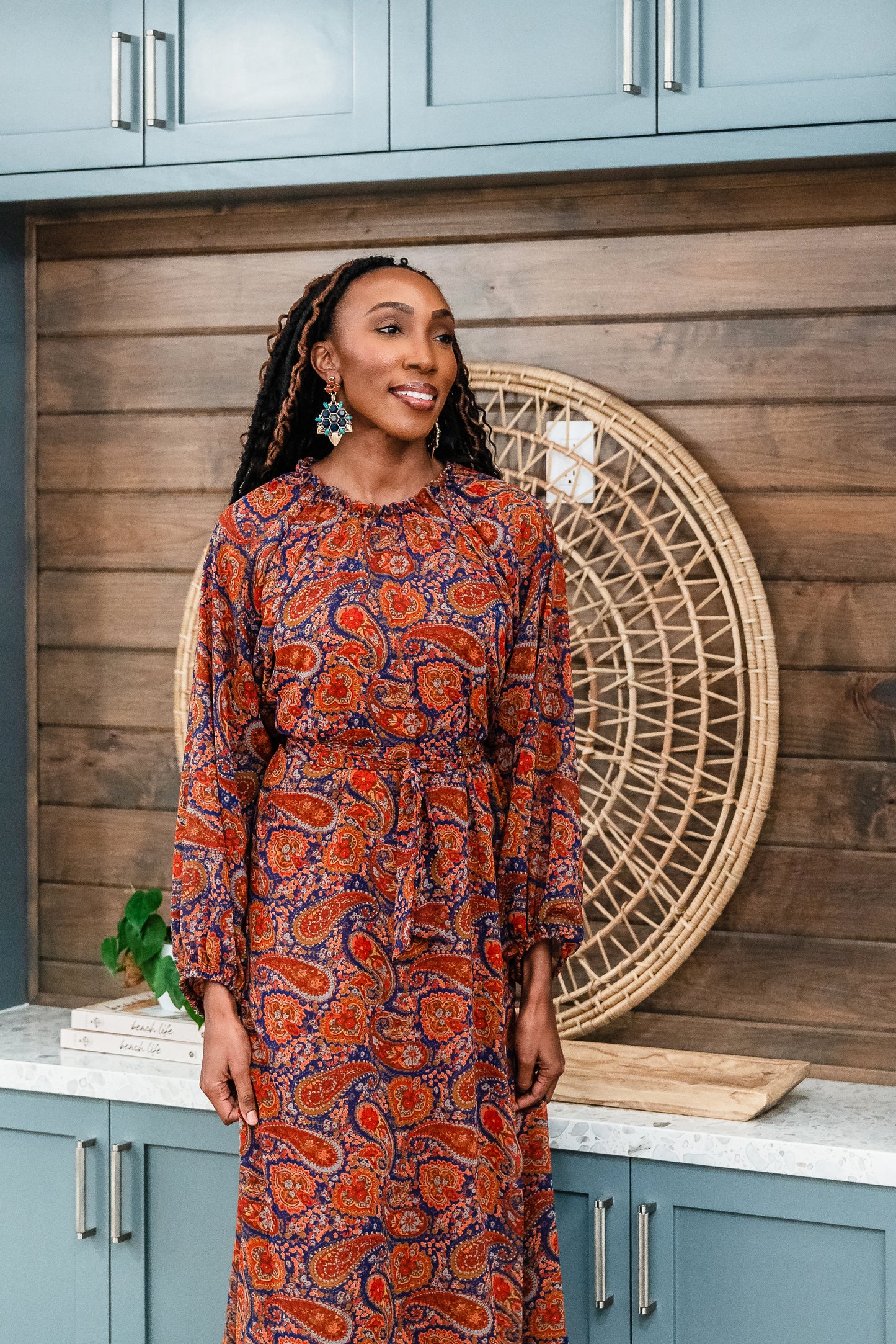 Sienna Paisley Midi Dress