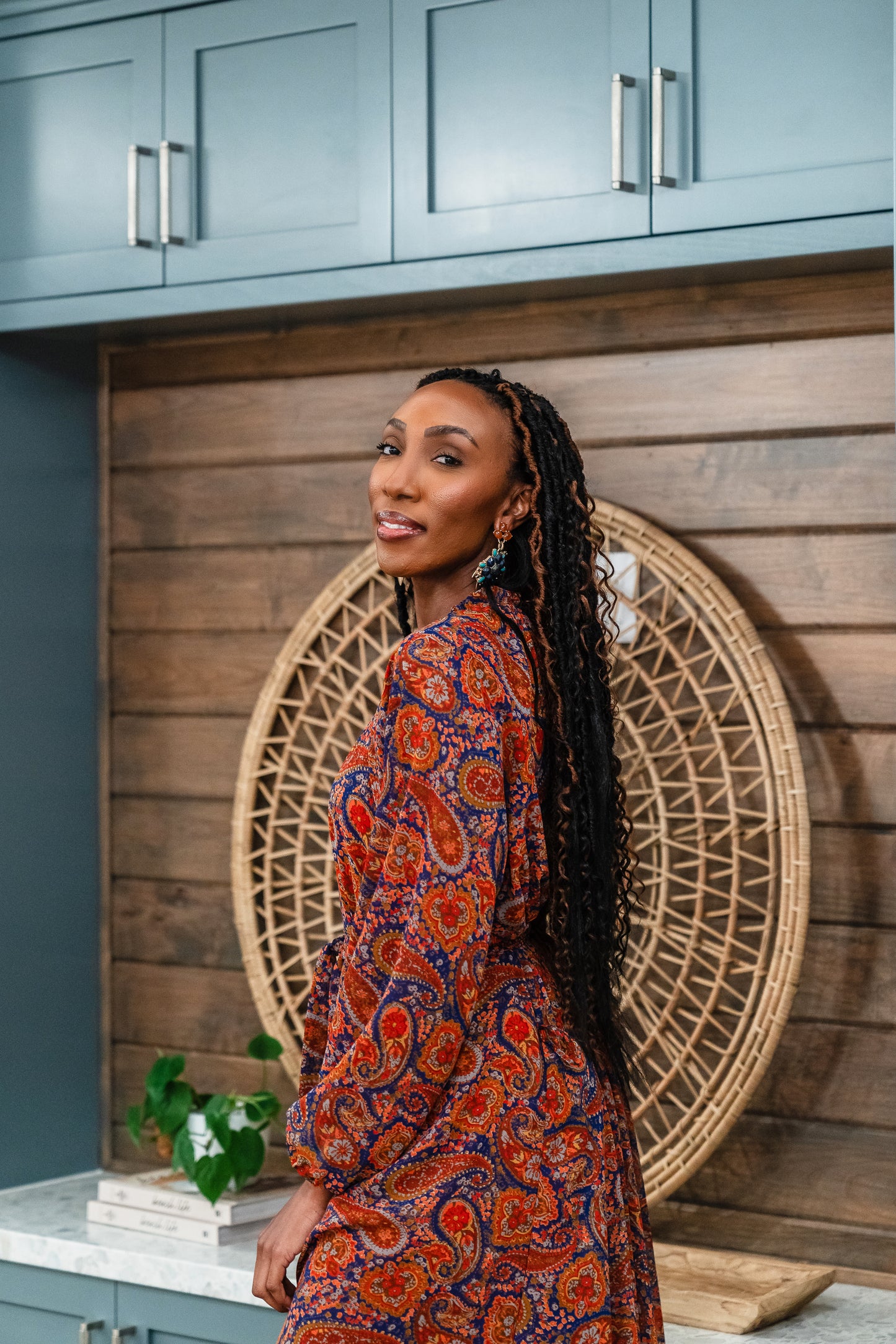 Sienna Paisley Midi Dress