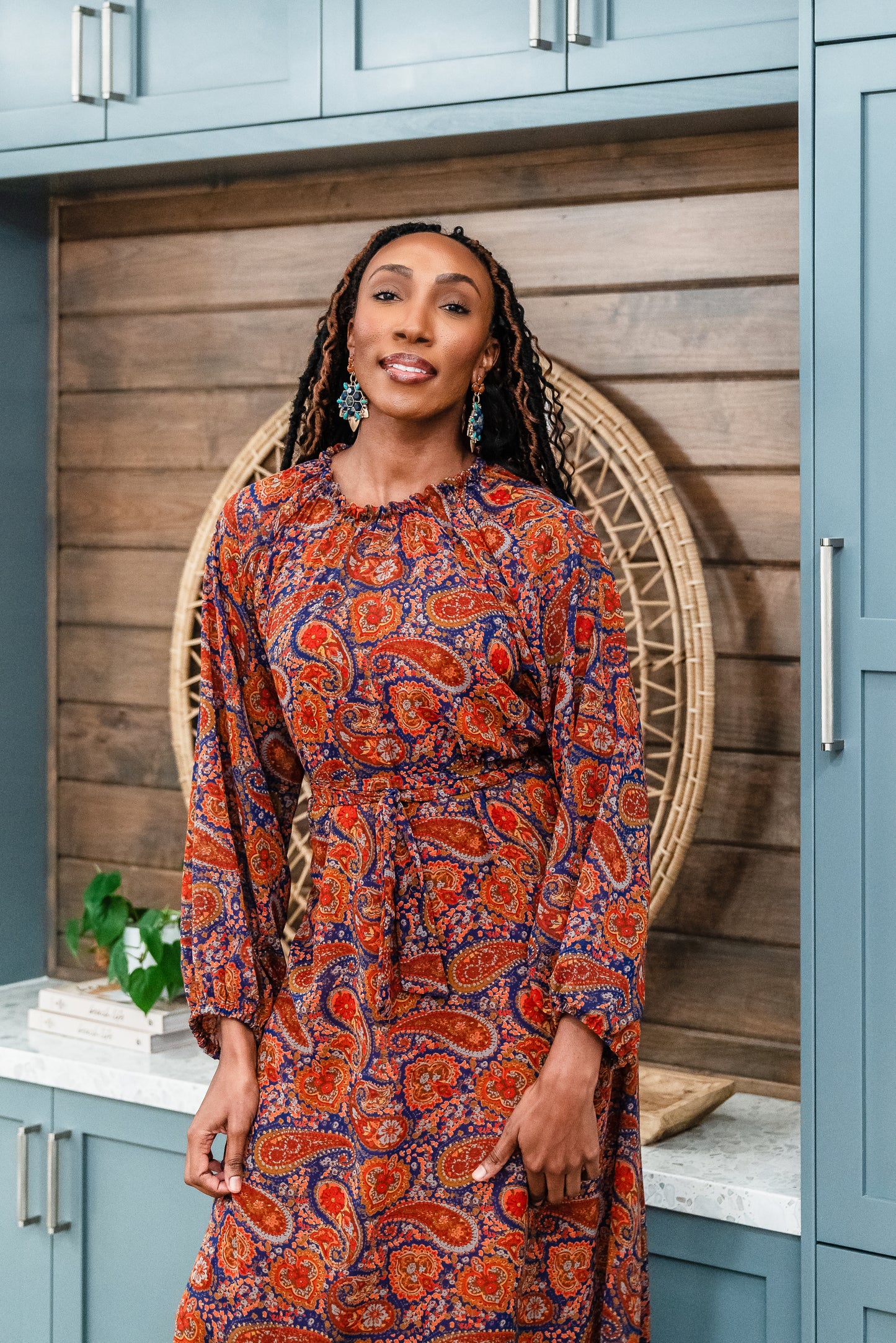 Sienna Paisley Midi Dress