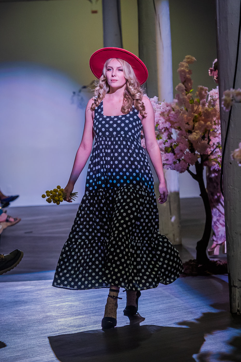 Pollie Polka Maxi Dress