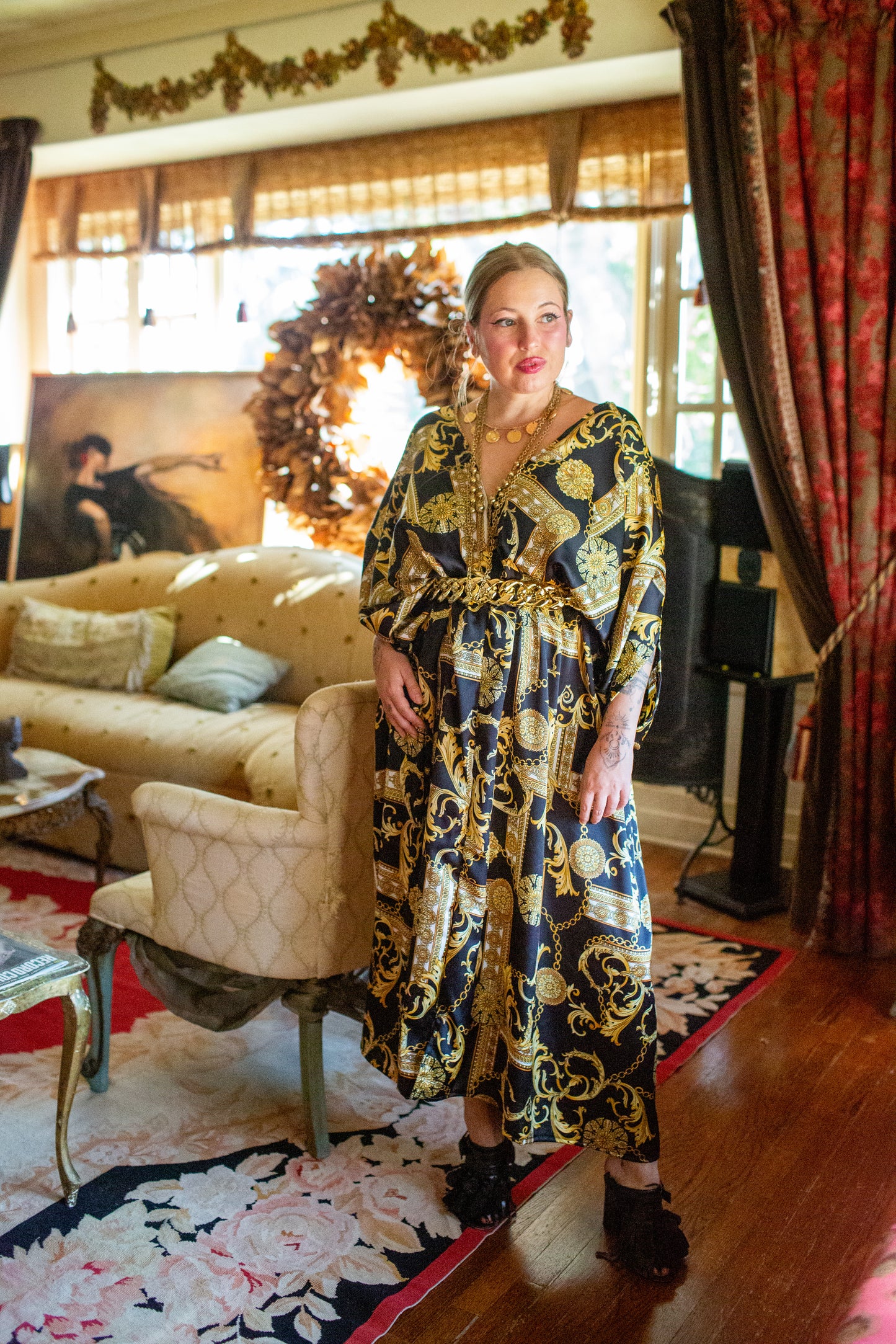Voglia Nera Caftan Kaftan Dress