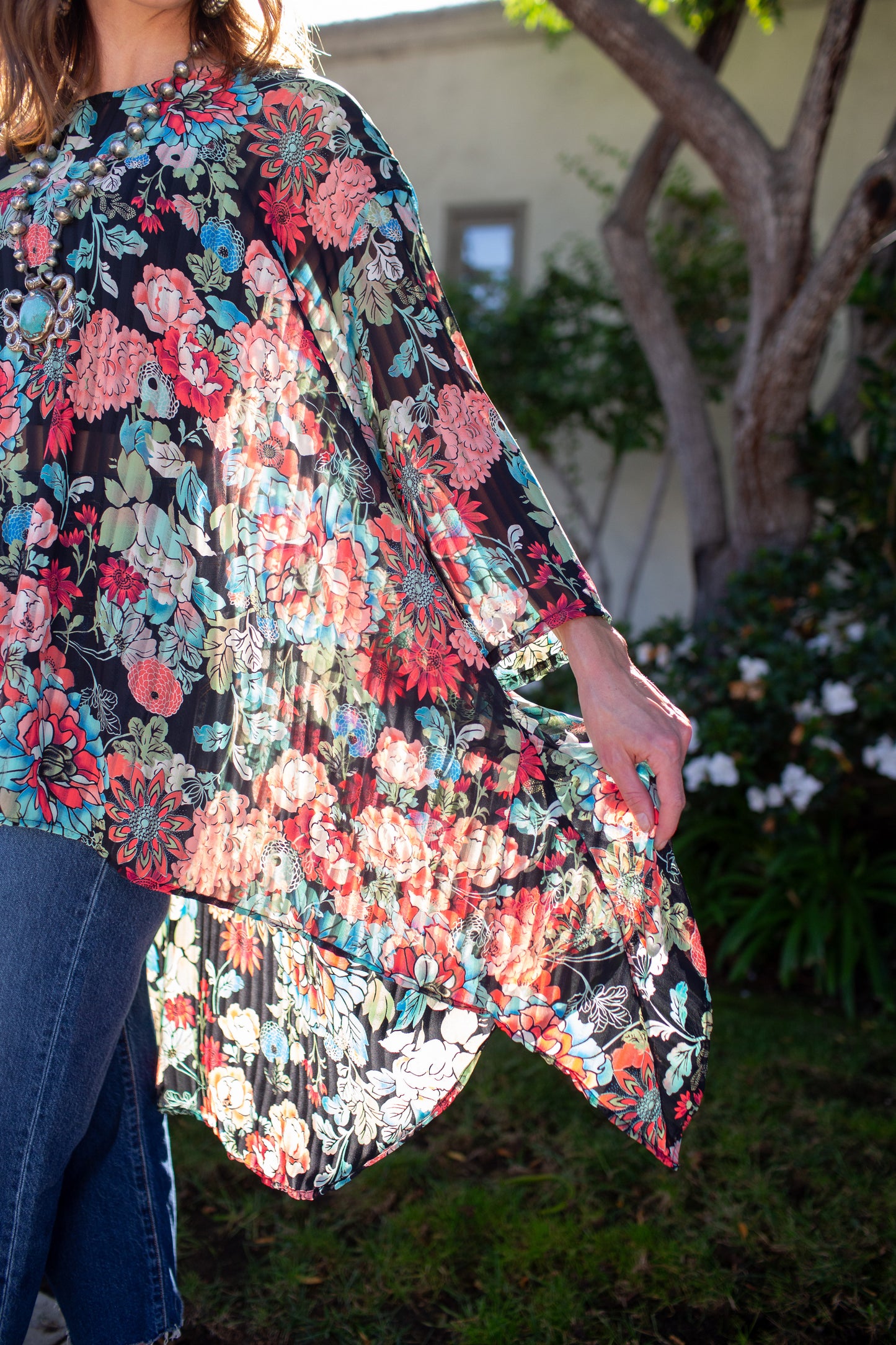 A flowy boho top
