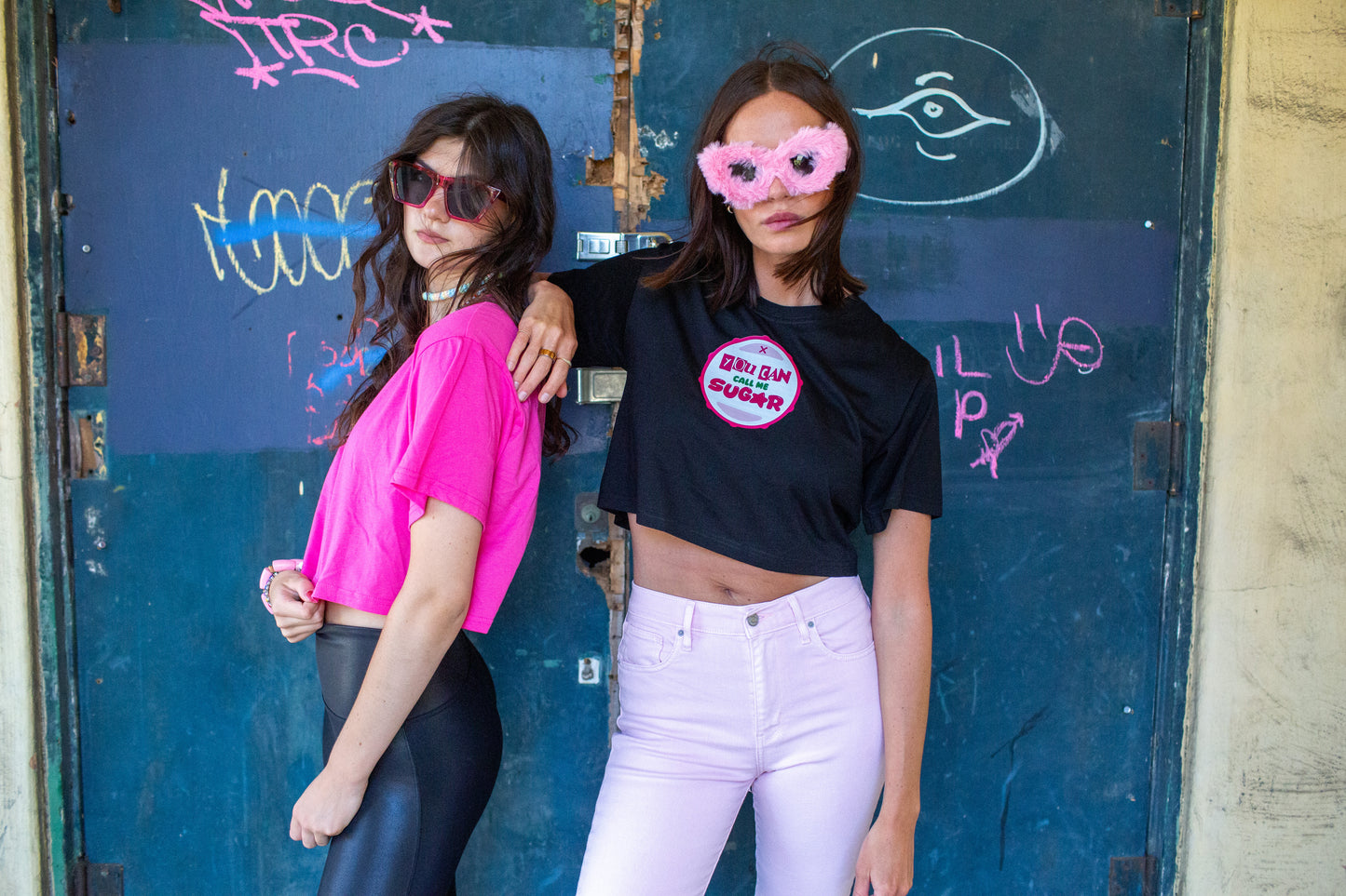 You Can Call Me Sugar Crop Tee - Pink