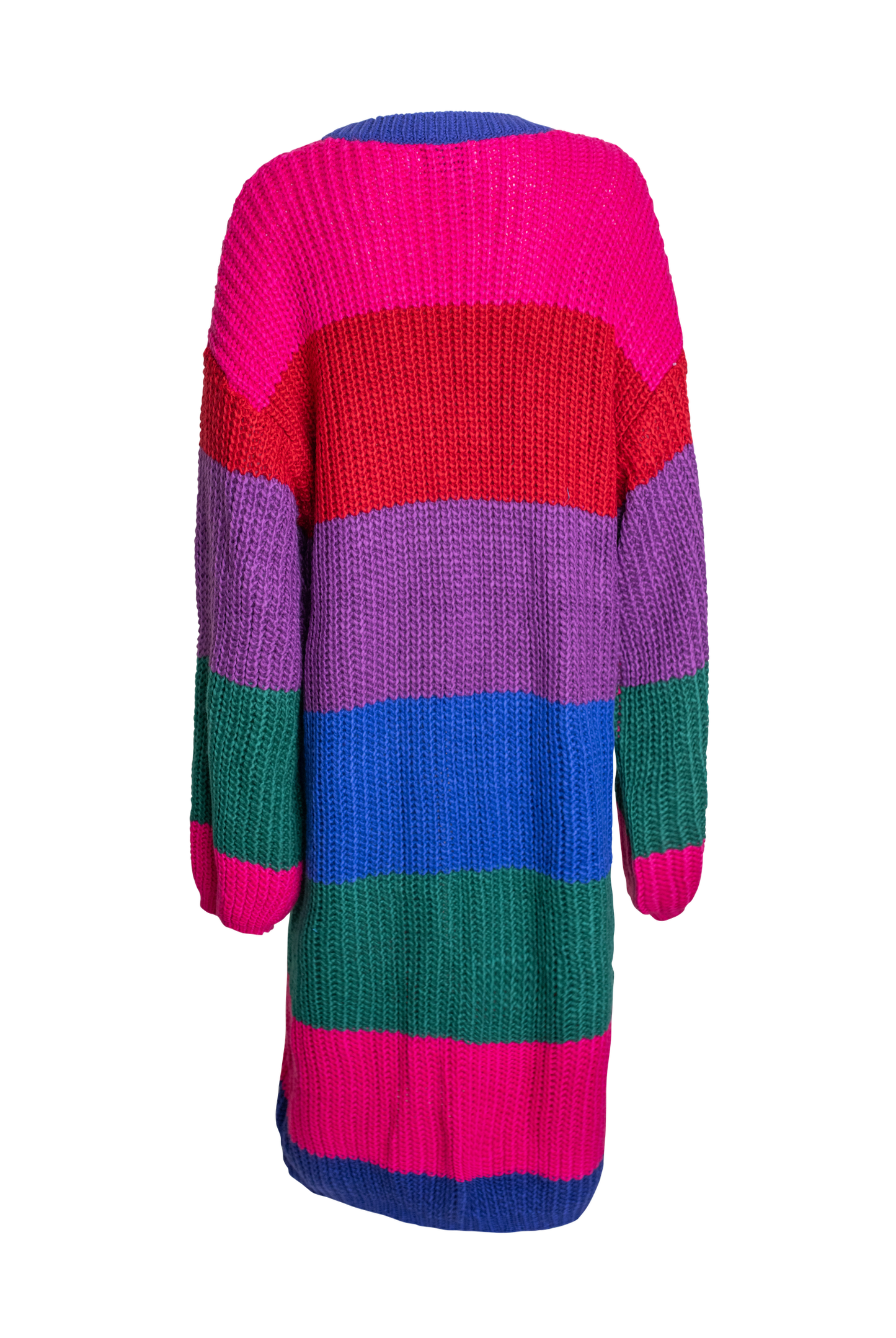 Alana Kay Tony Striped Open Front Cardigan (Oversized)