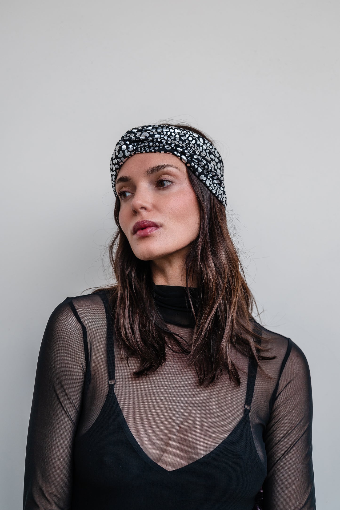 Chrome Leopard Twist Headband