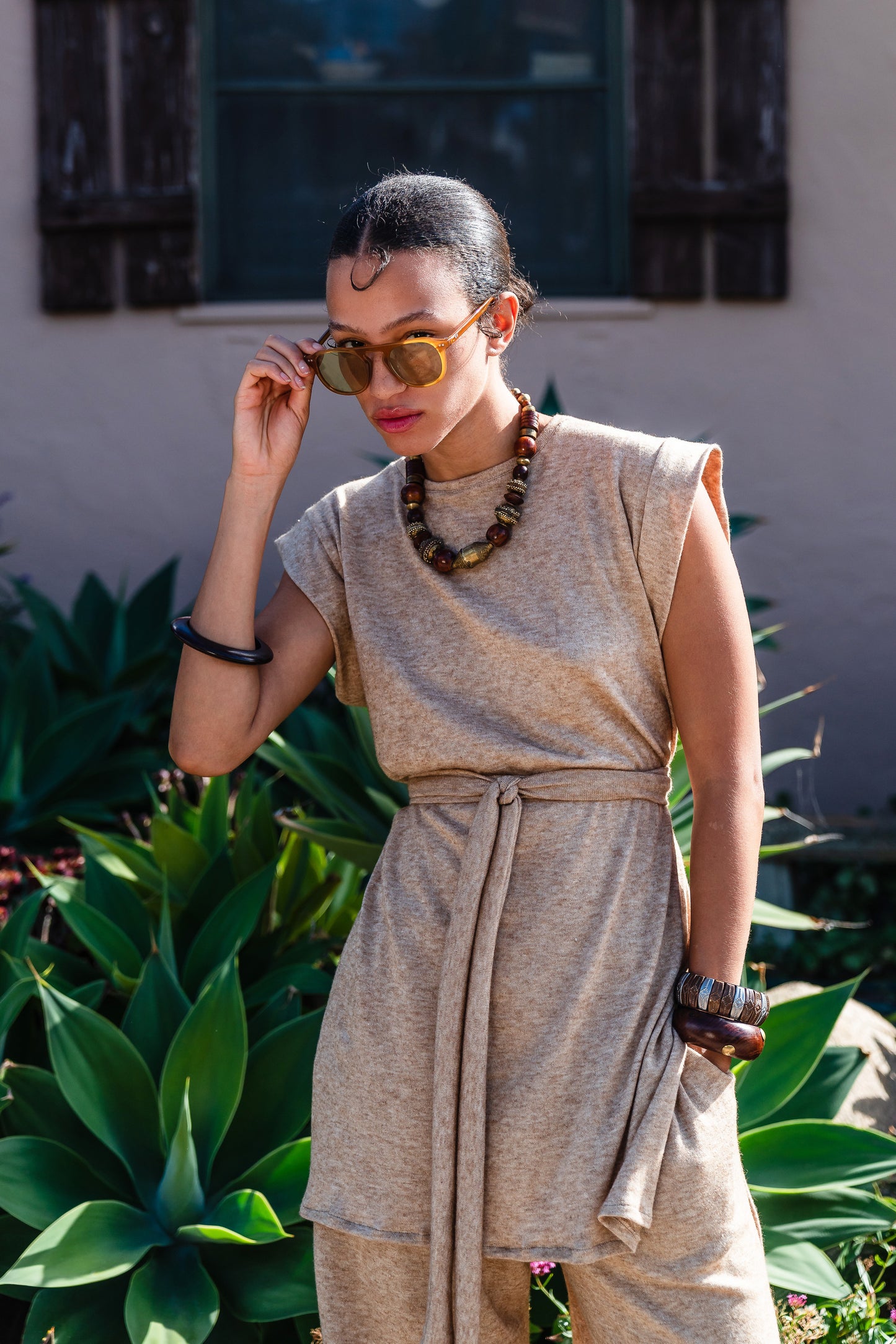 Creme Brulee Tunic & Palazzo Pant Set