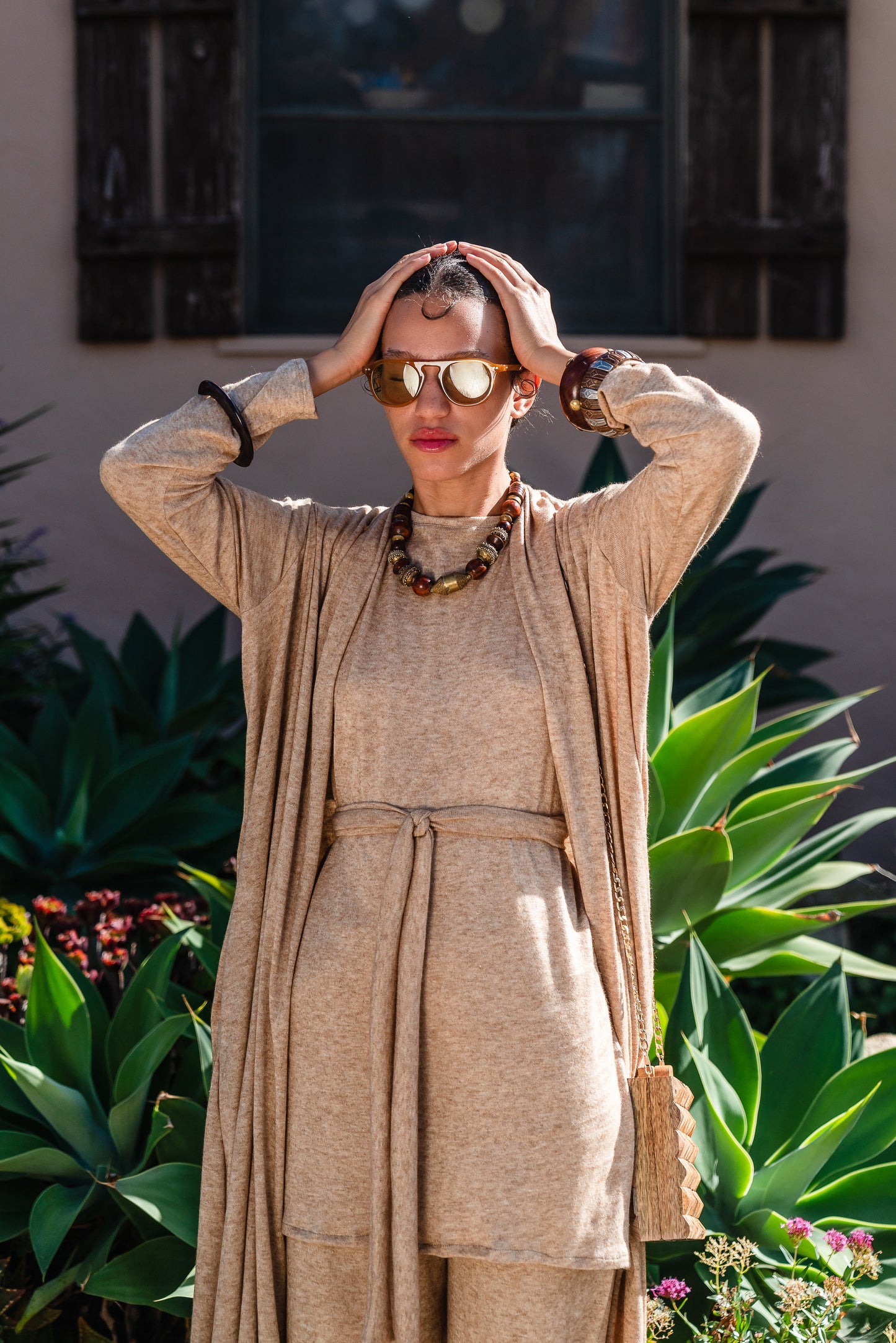 Creme Brulee Tunic & Palazzo Pant Set