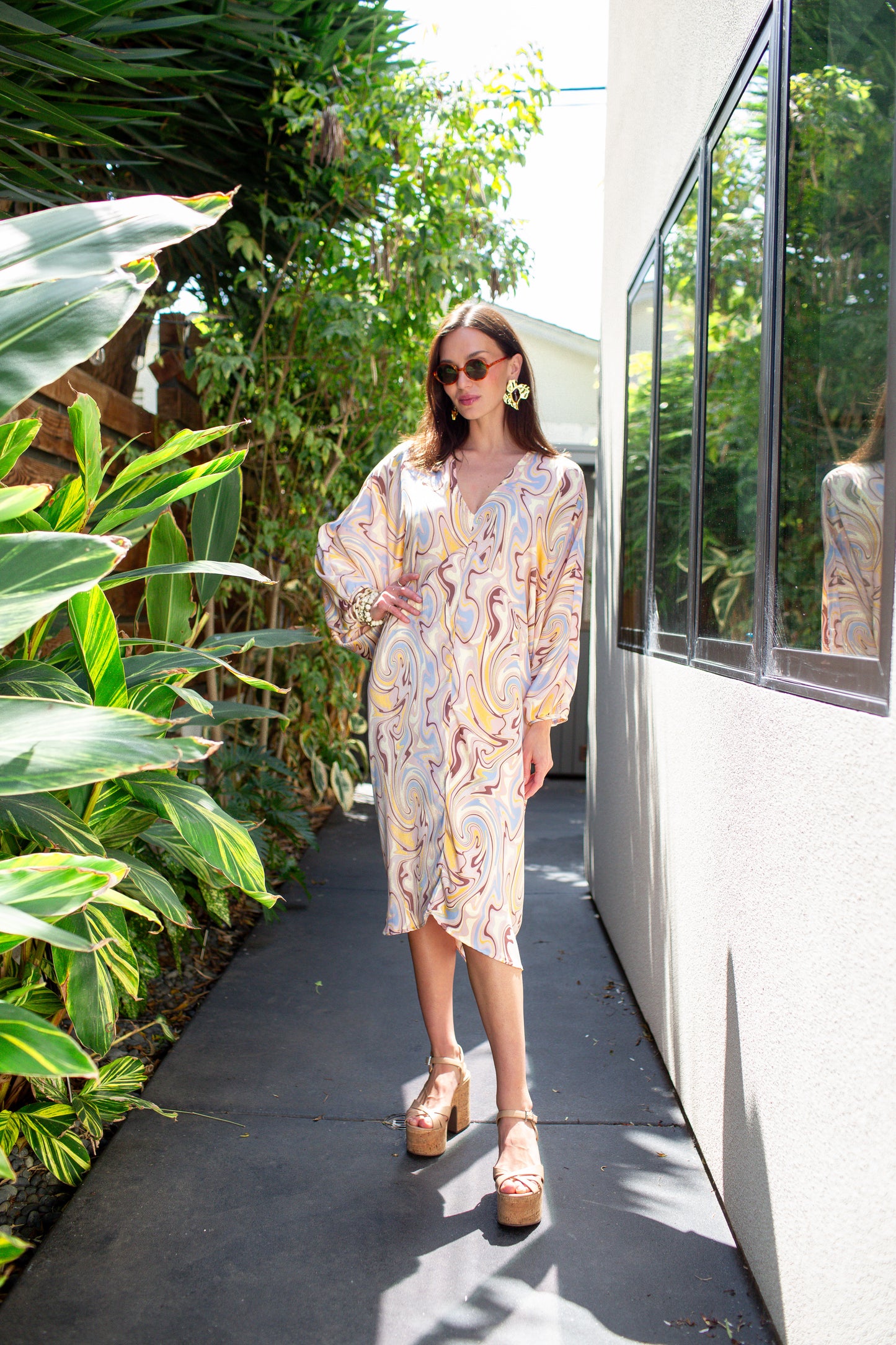 Delphine Deco Caftan in Aura