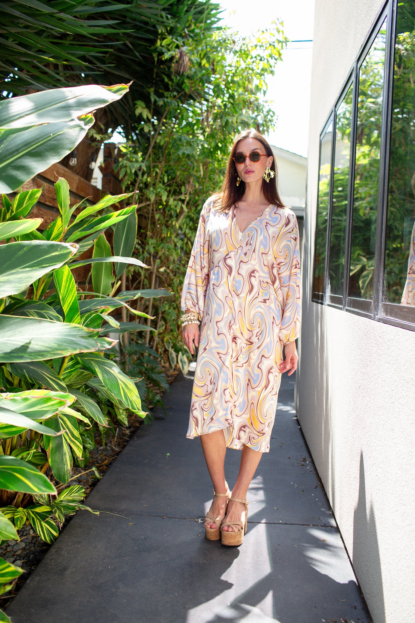 Delphine Deco Caftan in Aura