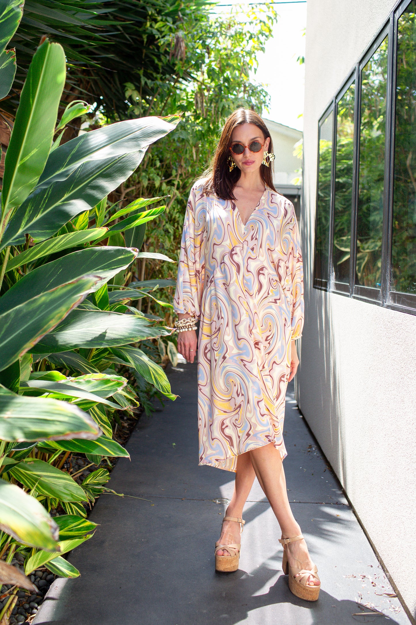 Delphine Deco Caftan in Aura