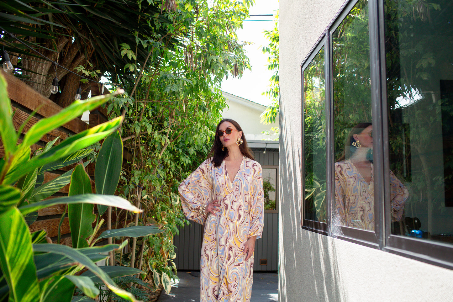 Delphine Deco Caftan in Aura