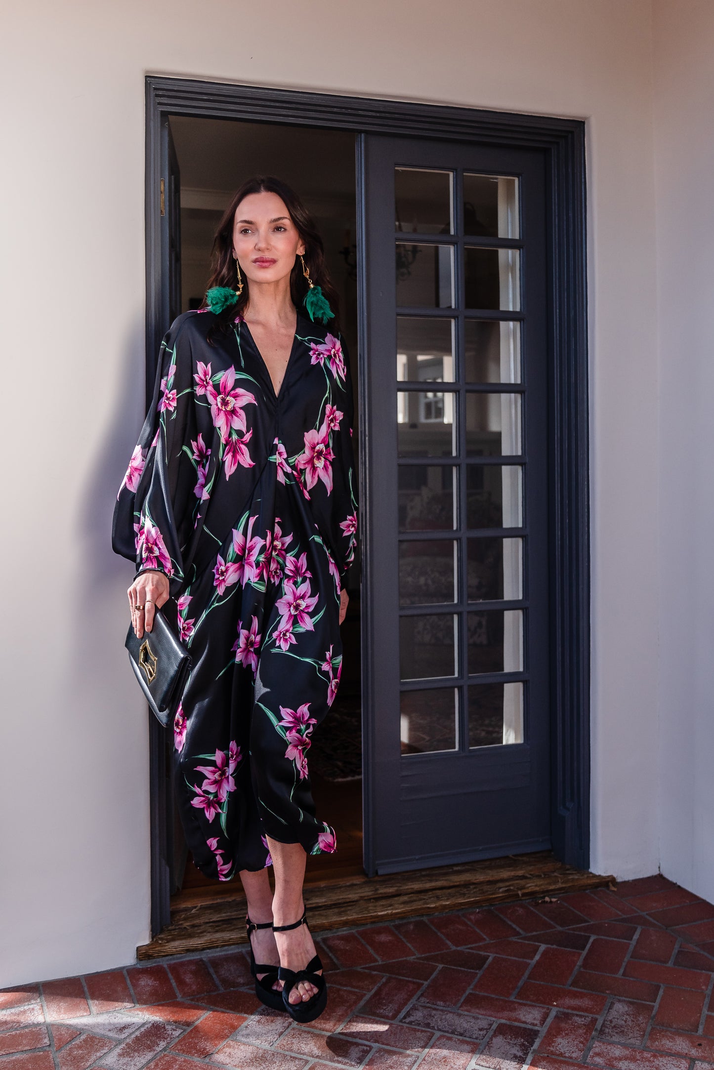 Delphine Deco Caftan in Orchid