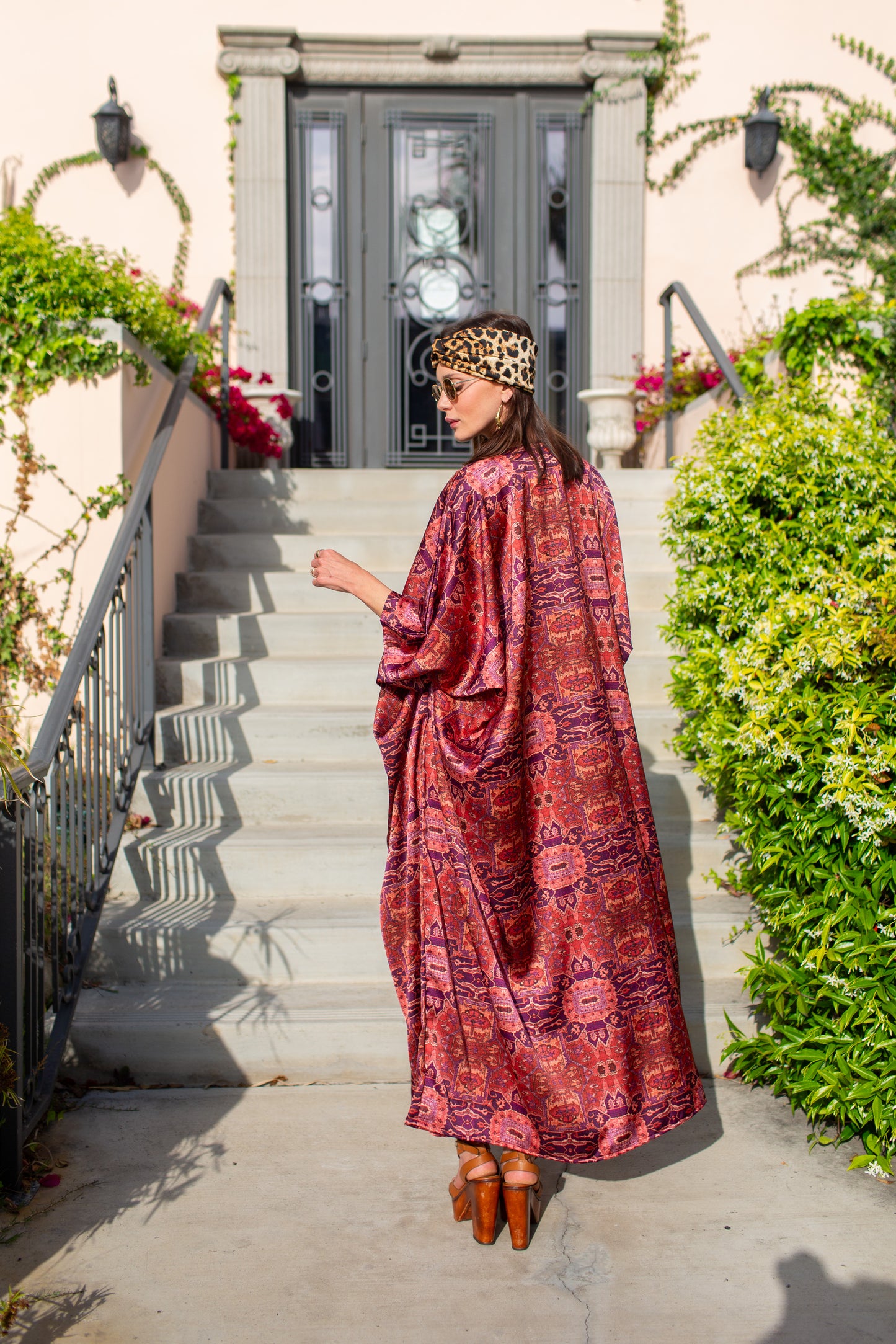 Goddess Waist Caftan In Kasbah Shine