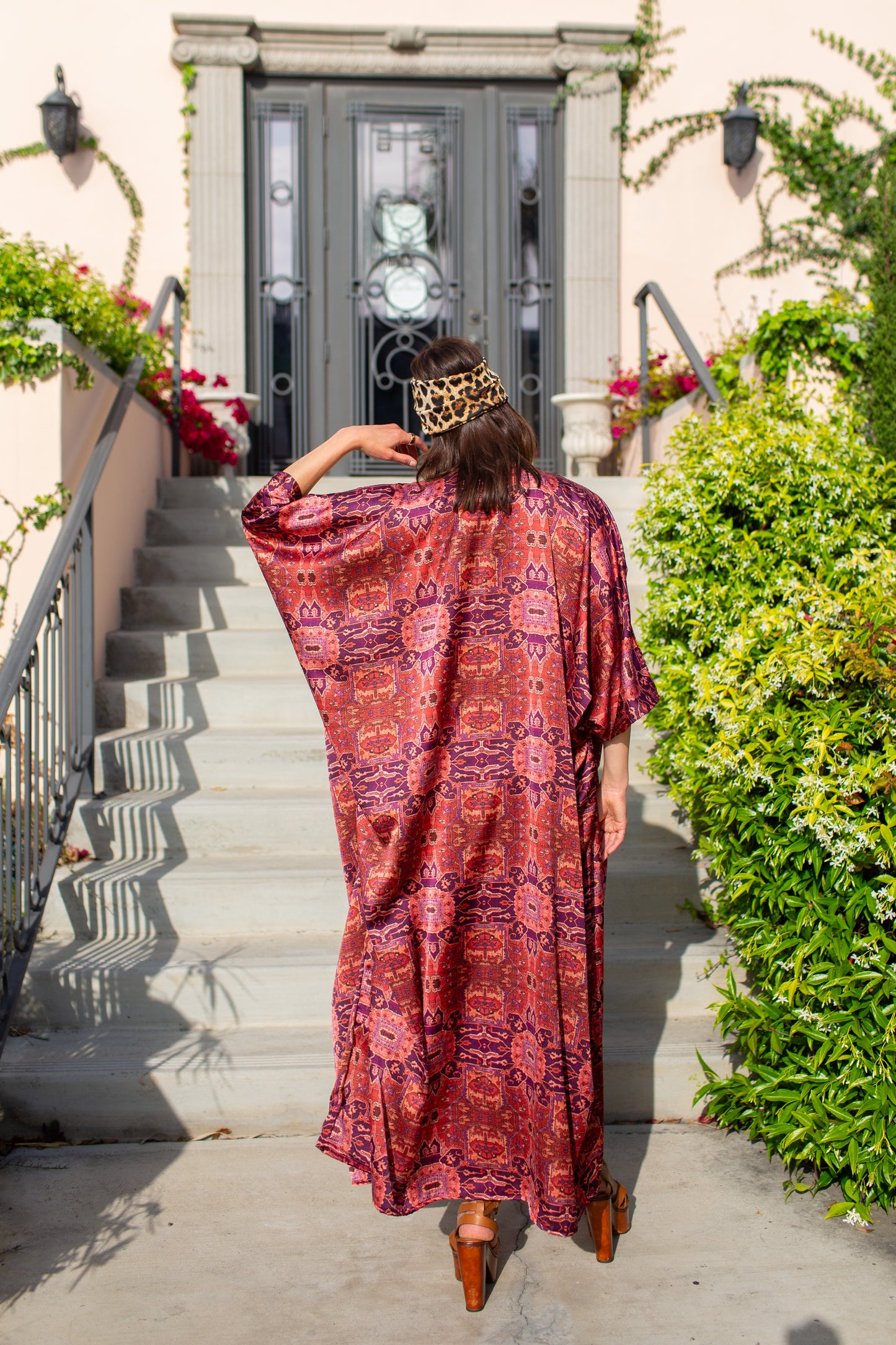 Goddess Waist Caftan In Kasbah Shine