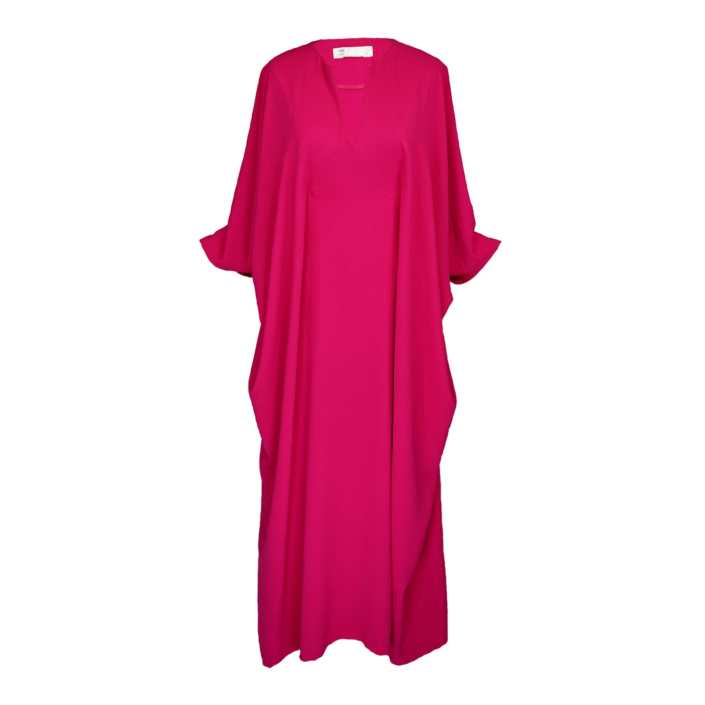 Talitha Cinched Waist Caftan In Brightest Berry