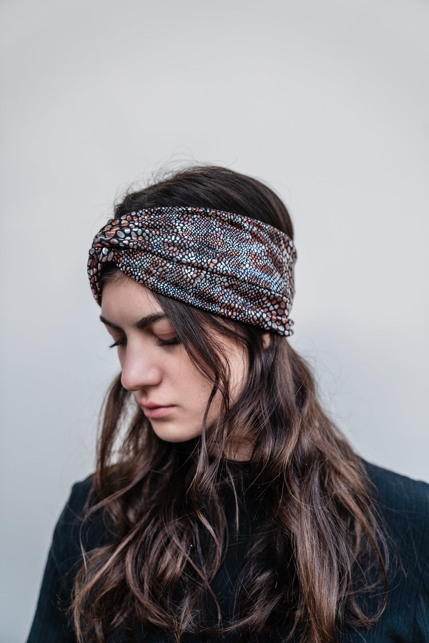 Leopard Shine Twist Headband