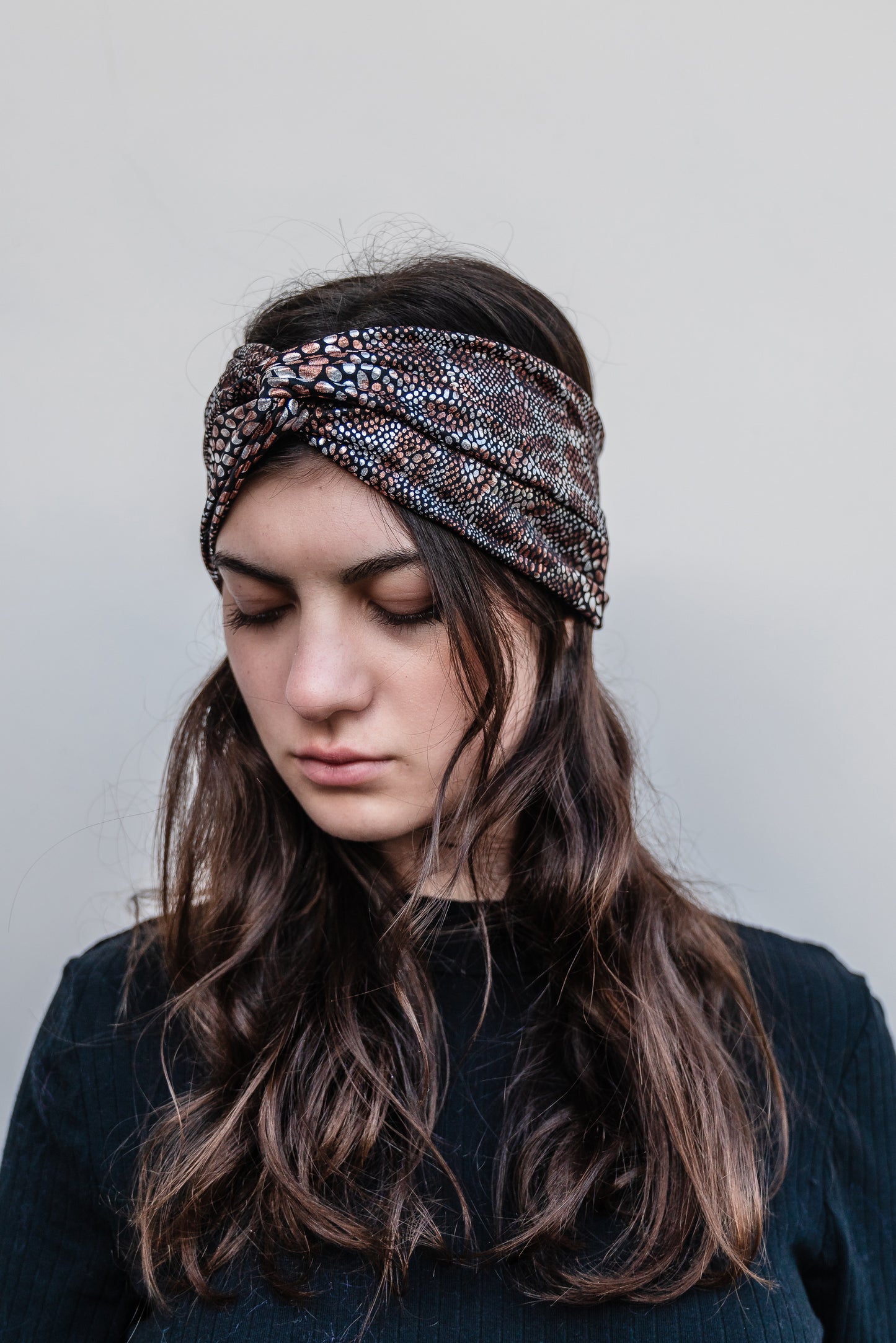 Leopard Shine Twist Headband