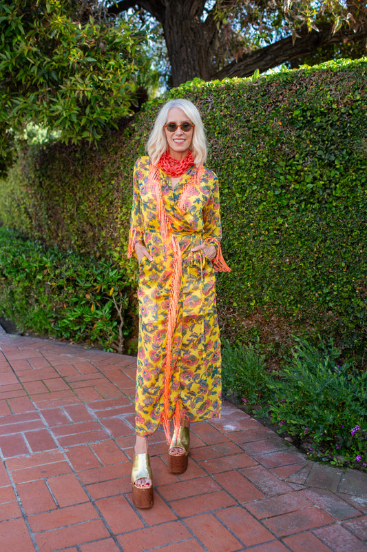 Marlene Wrap Dress in Costa Del Sol