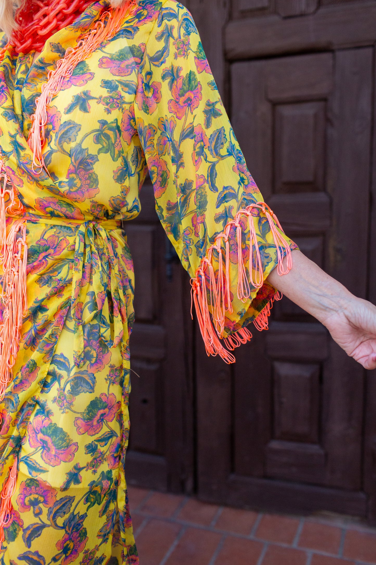 Marlene Wrap Dress in Costa Del Sol