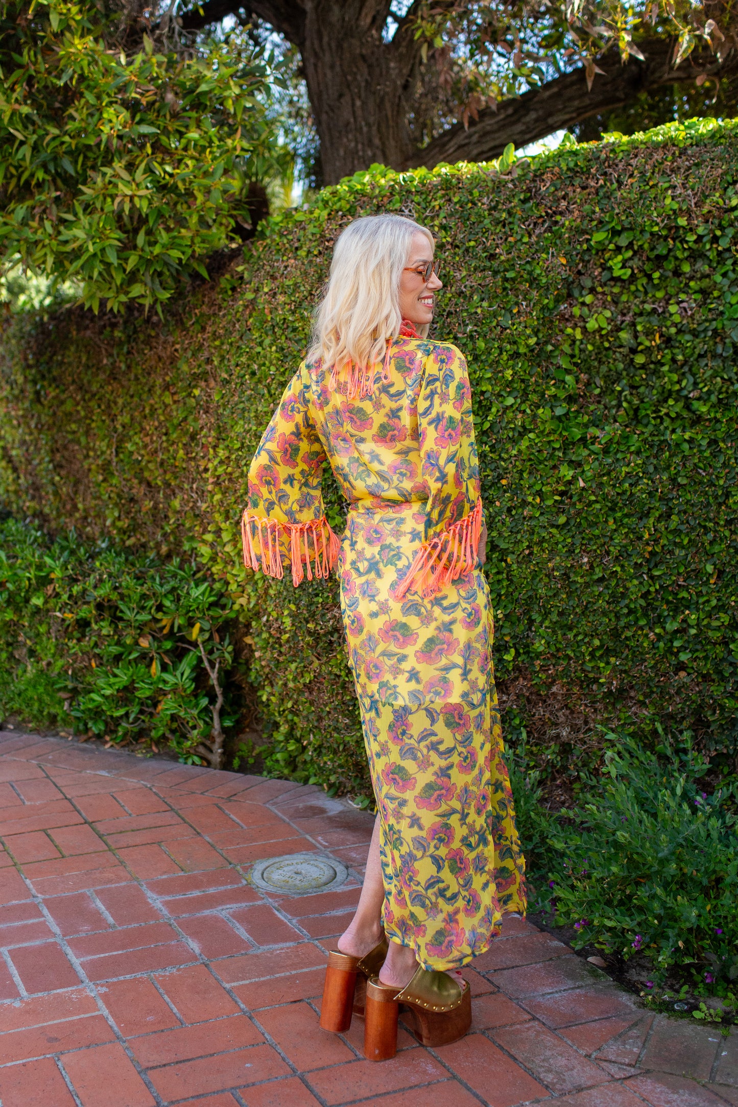 Marlene Wrap Dress in Costa Del Sol