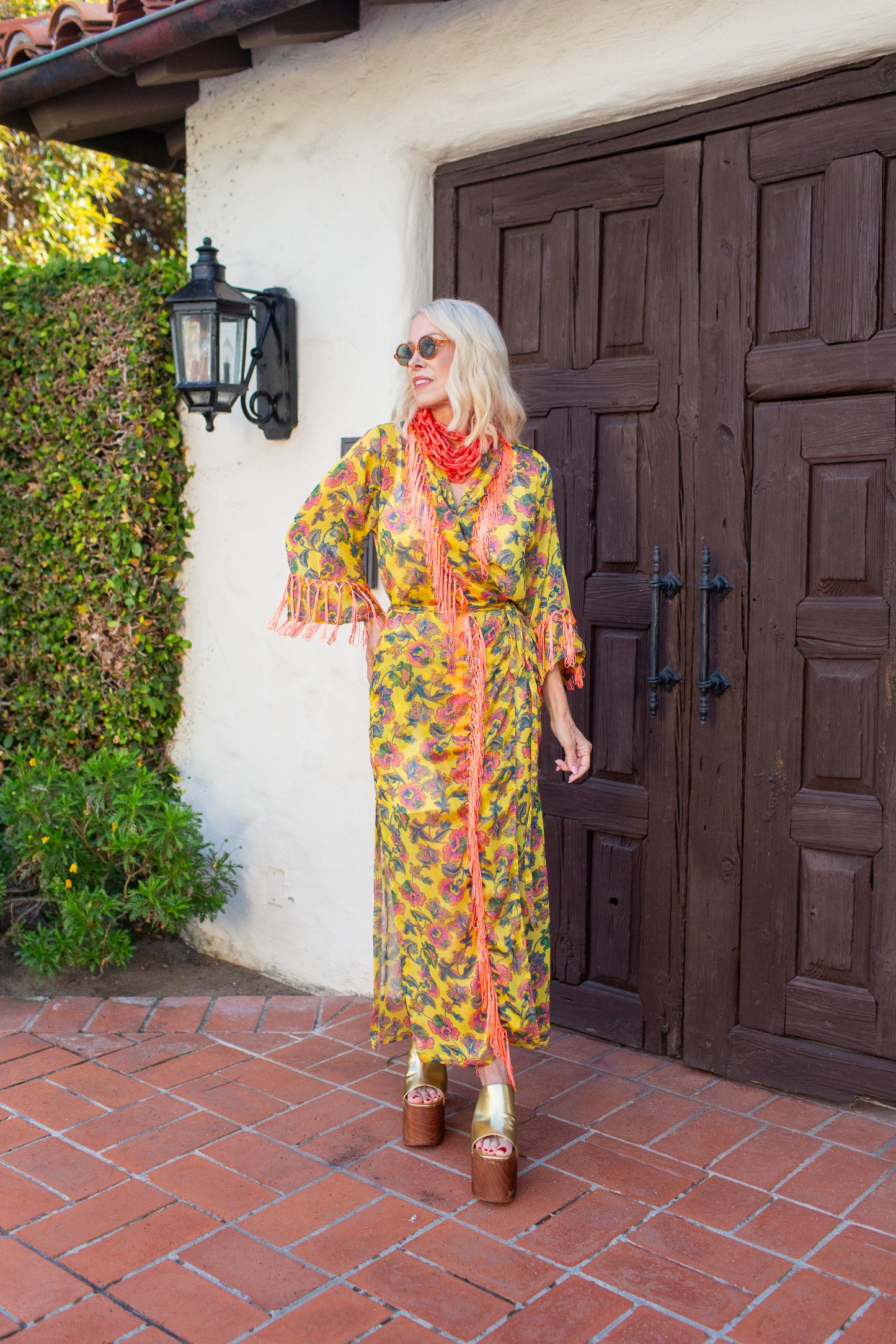 Marlene Wrap Dress in Costa Del Sol