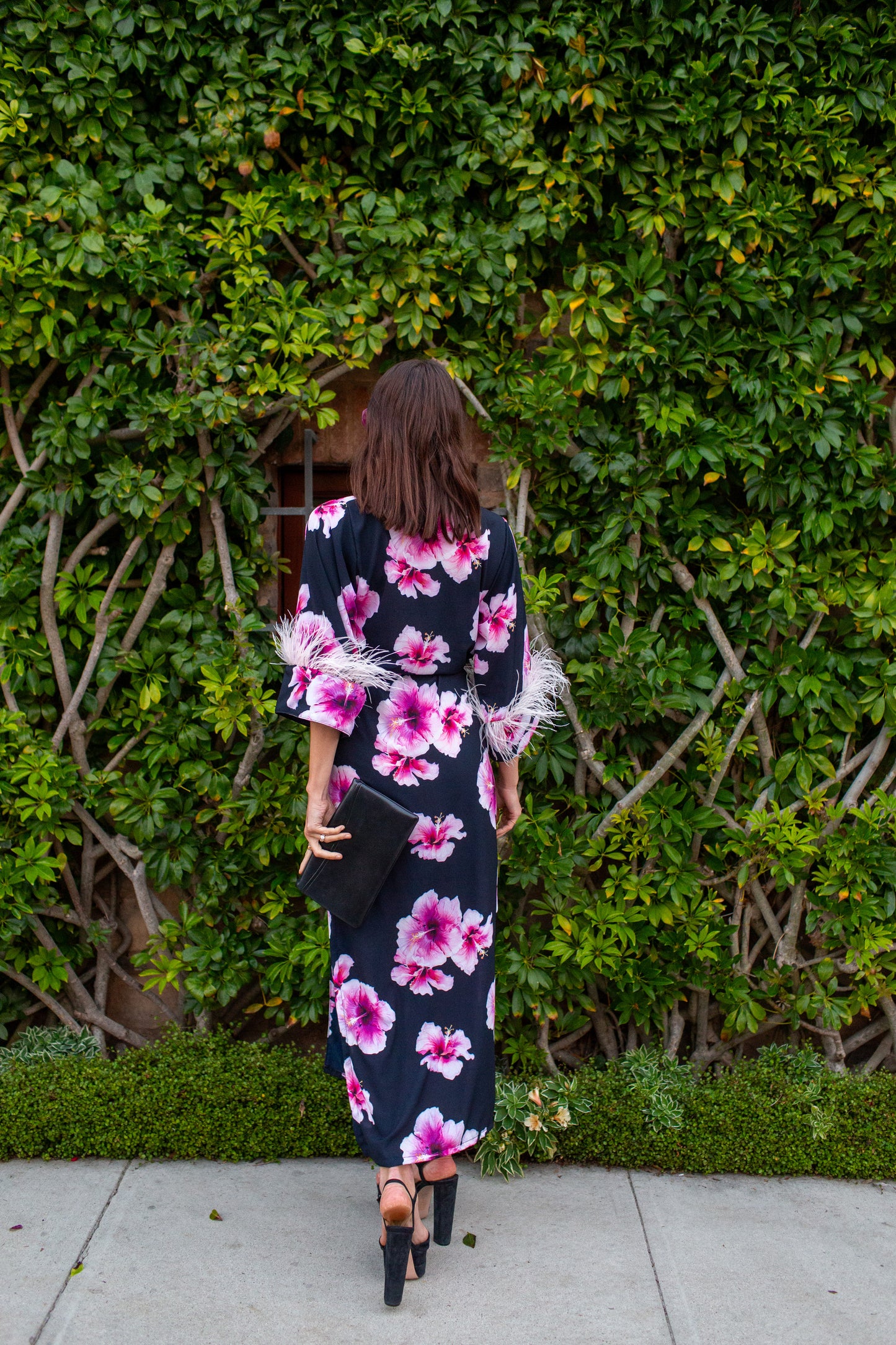 Marlene Wrap Dress in Pink Hibiscus Bloom (PRE-ORDER)