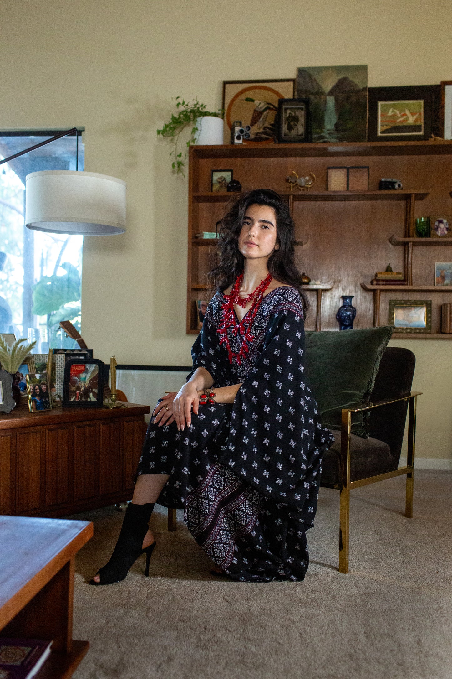 Pauline Paisley Border Caftan