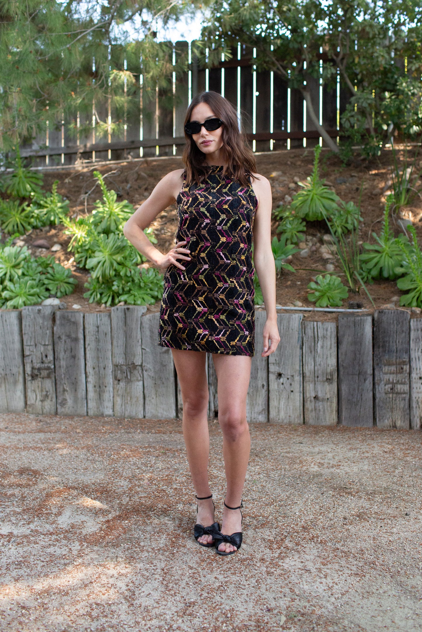 Penelope Mini Dress in Berry Boucle (PRE-ORDER)