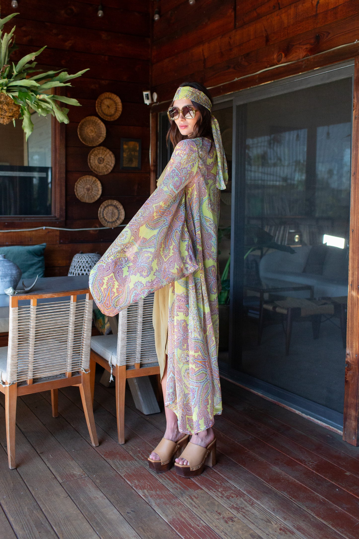 Peridot Paisley Kimono