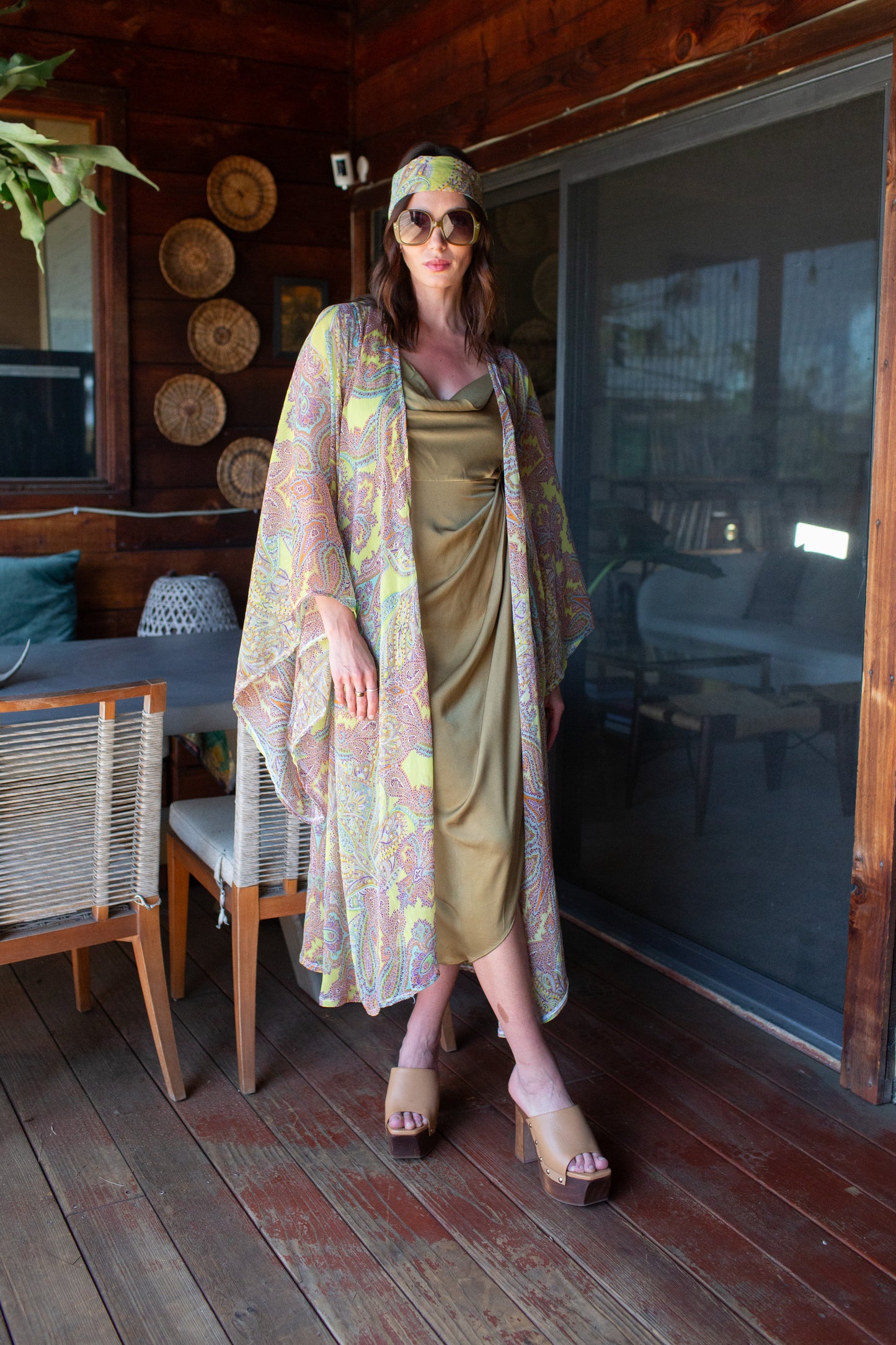 Peridot Paisley Kimono