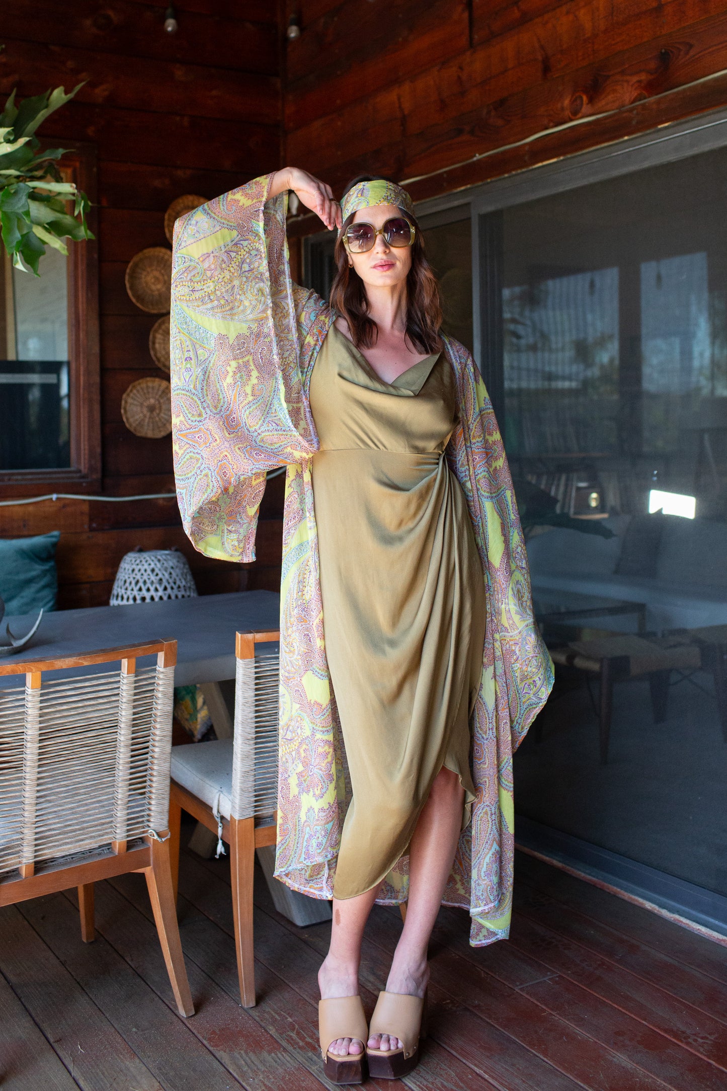 Peridot Paisley Kimono