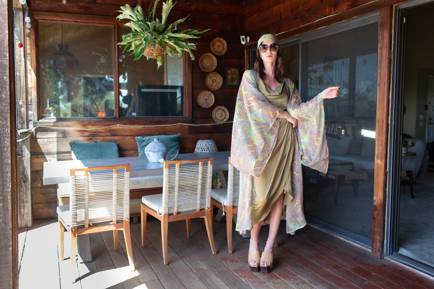 Peridot Paisley Kimono