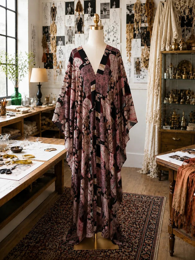 Rosewood Noir Caftan