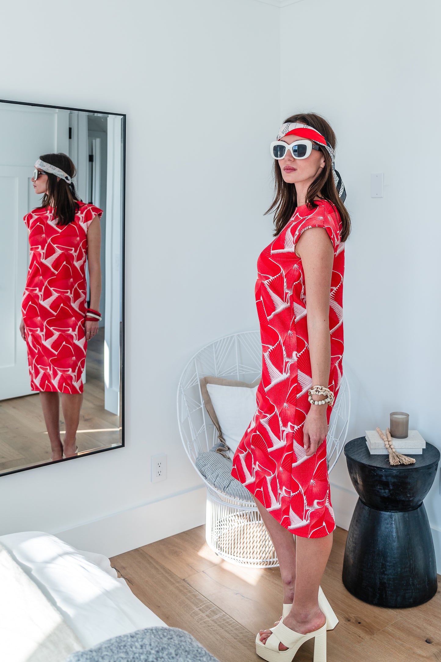 Sabrina Shift in Rosso - Preorder