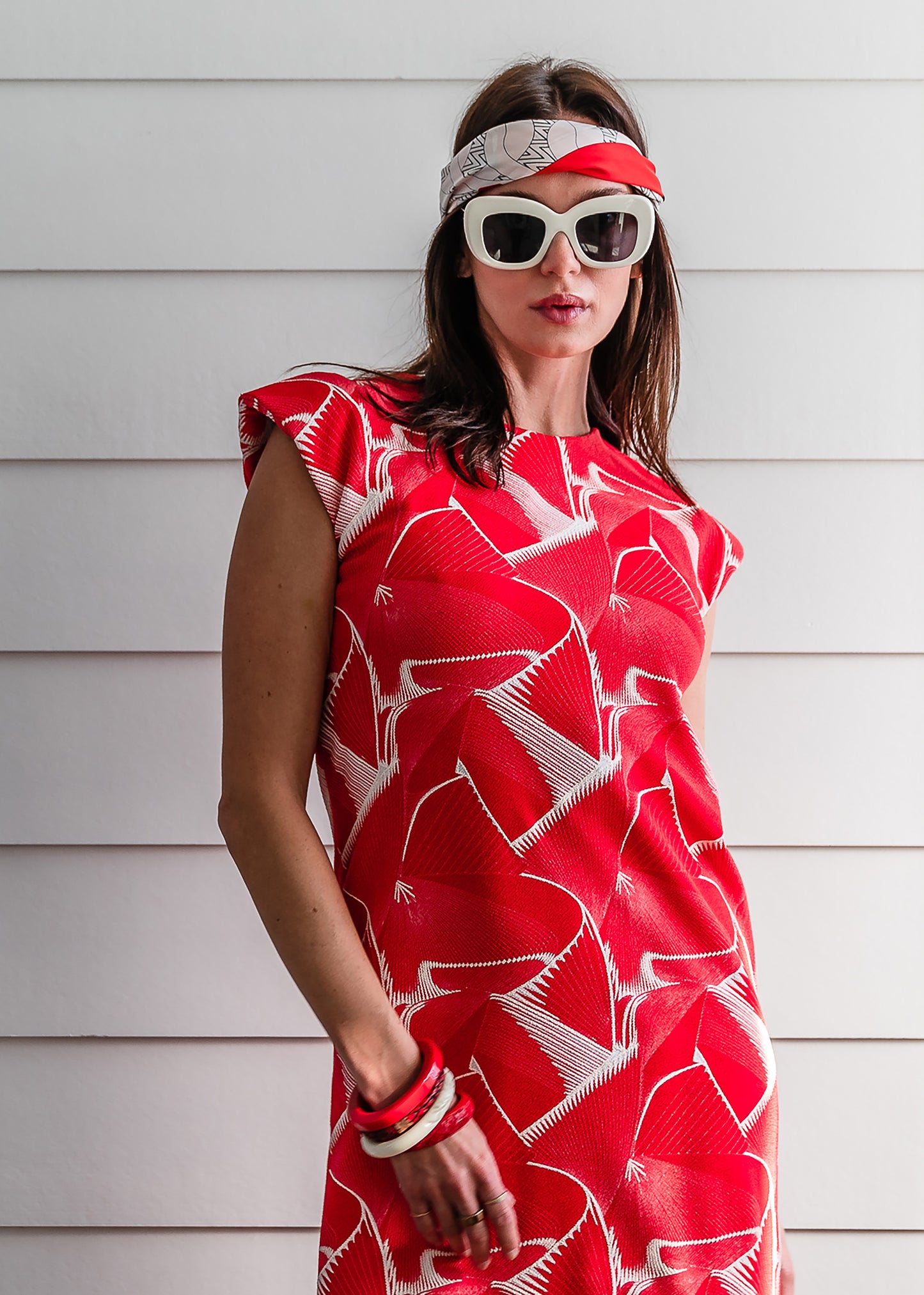 Sabrina Shift in Rosso - Preorder