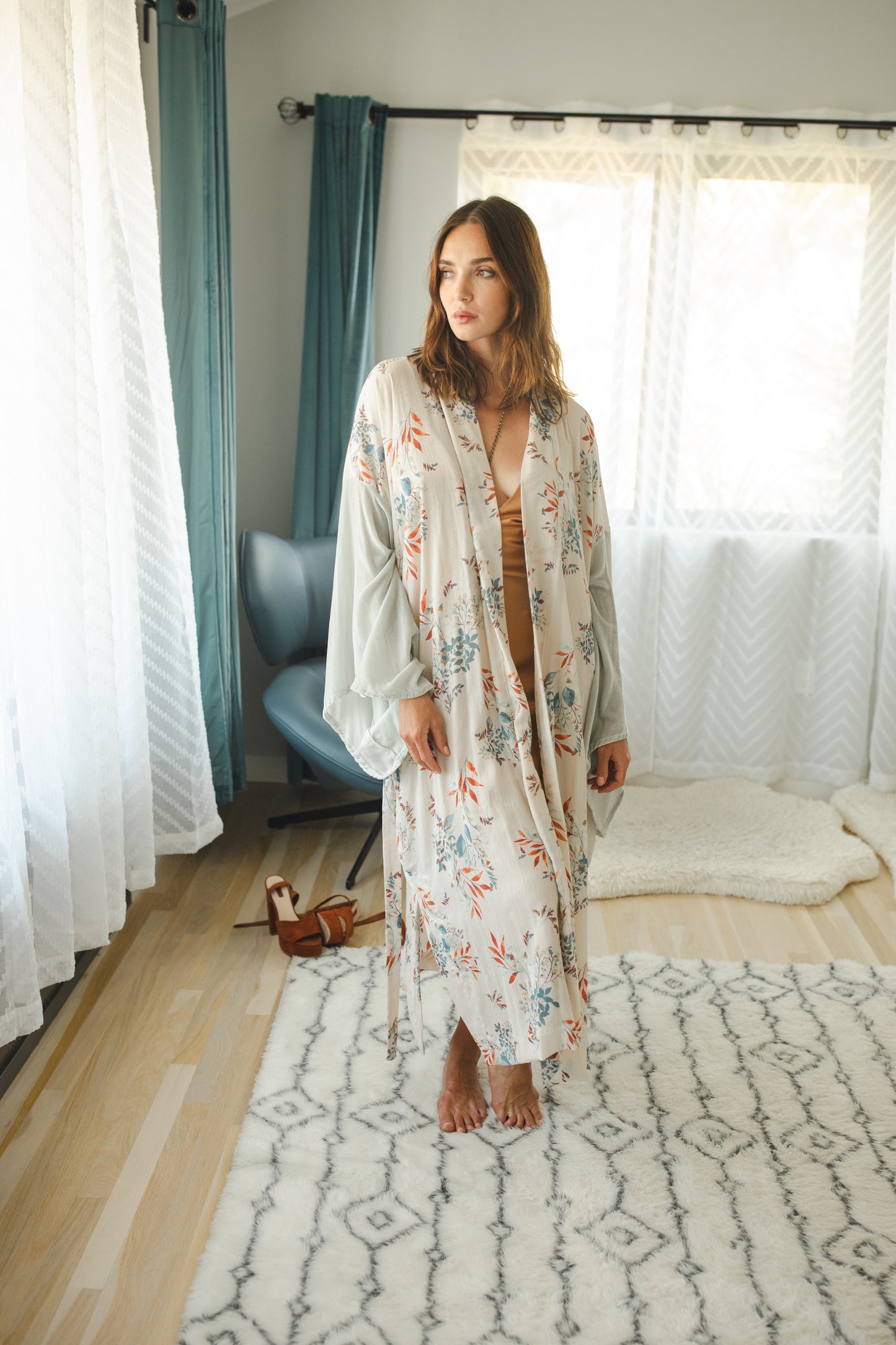 Sage Canary Kimono