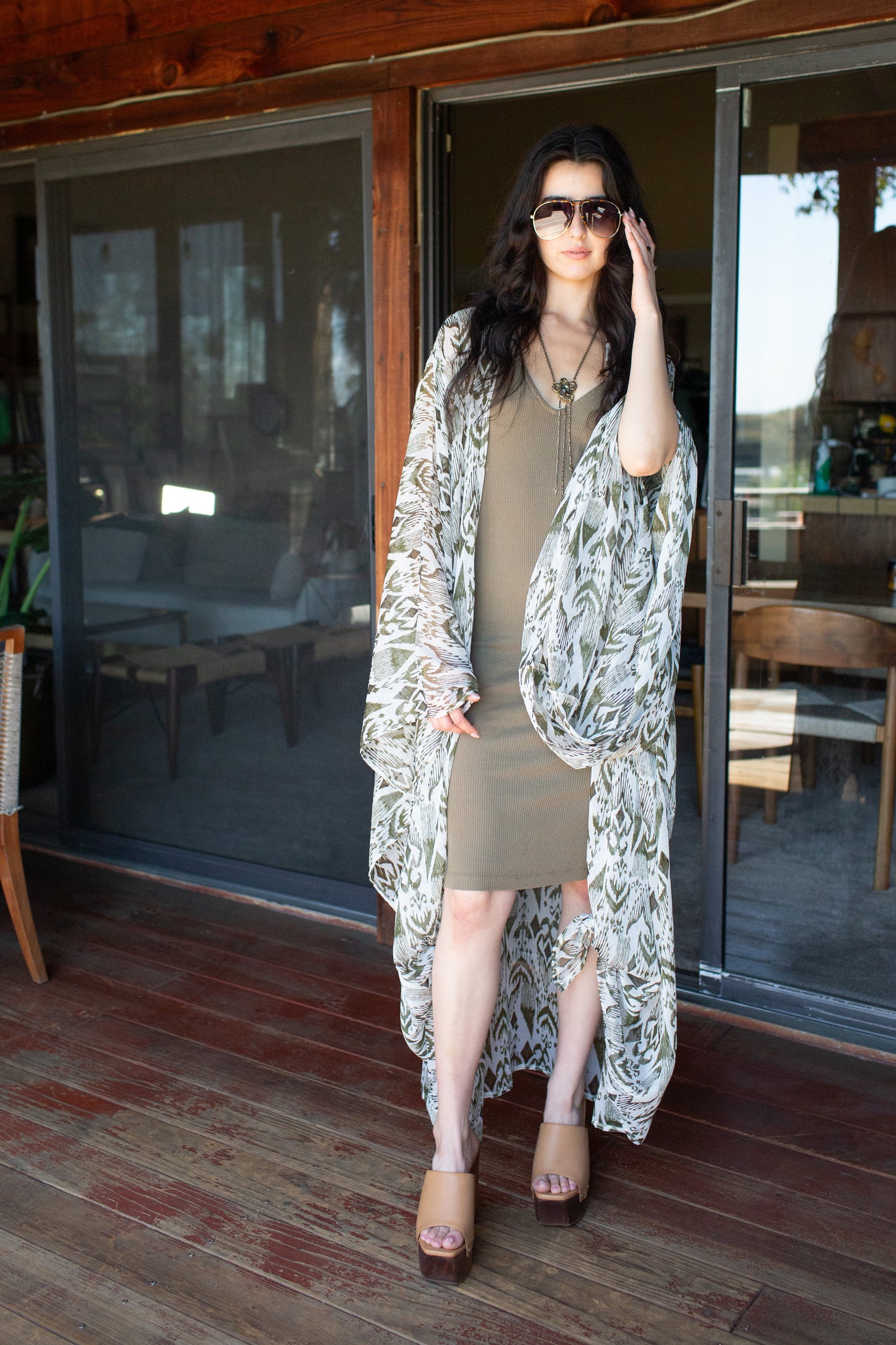 Shiri Print Kimono