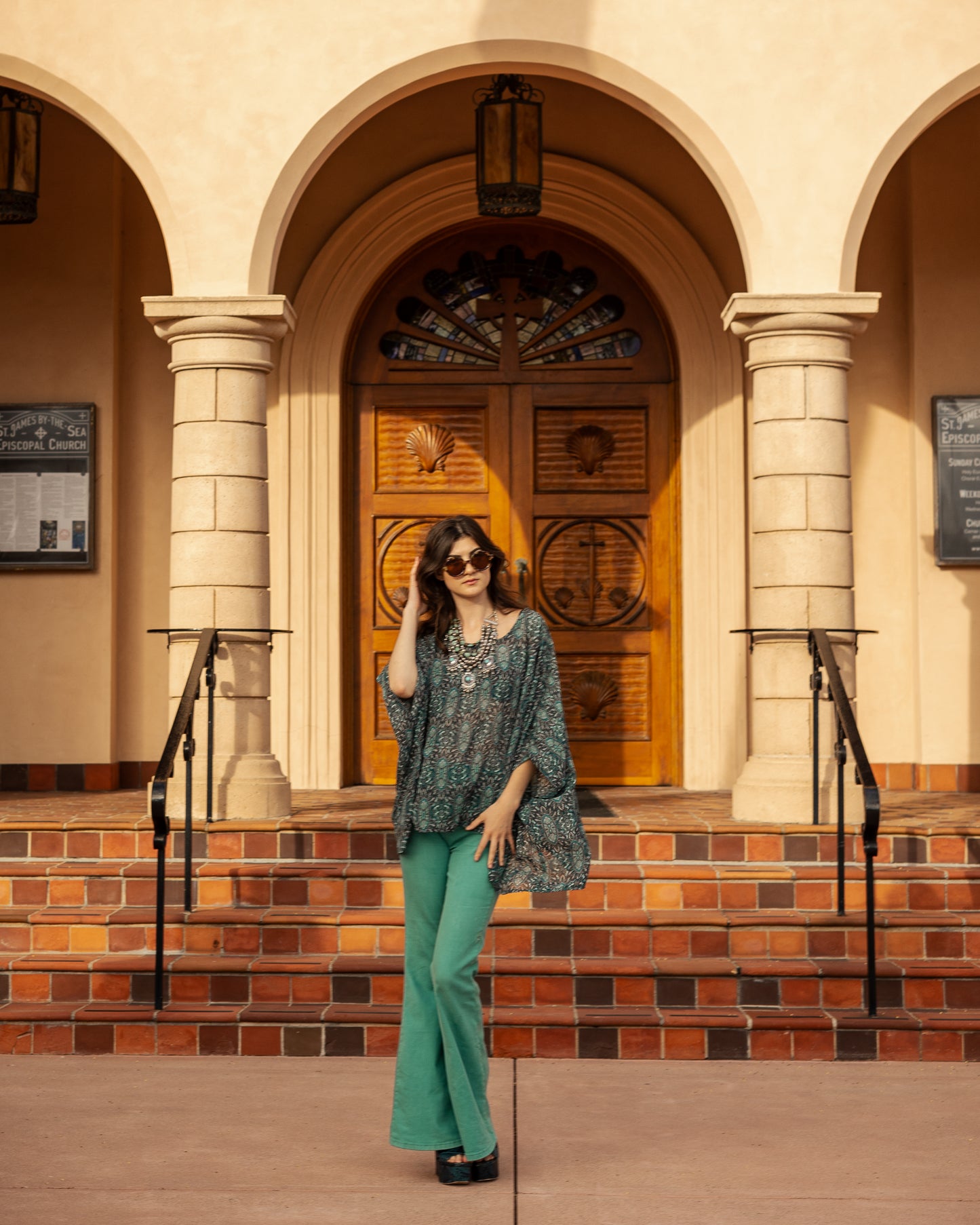 Squash Blossom Scarf Top